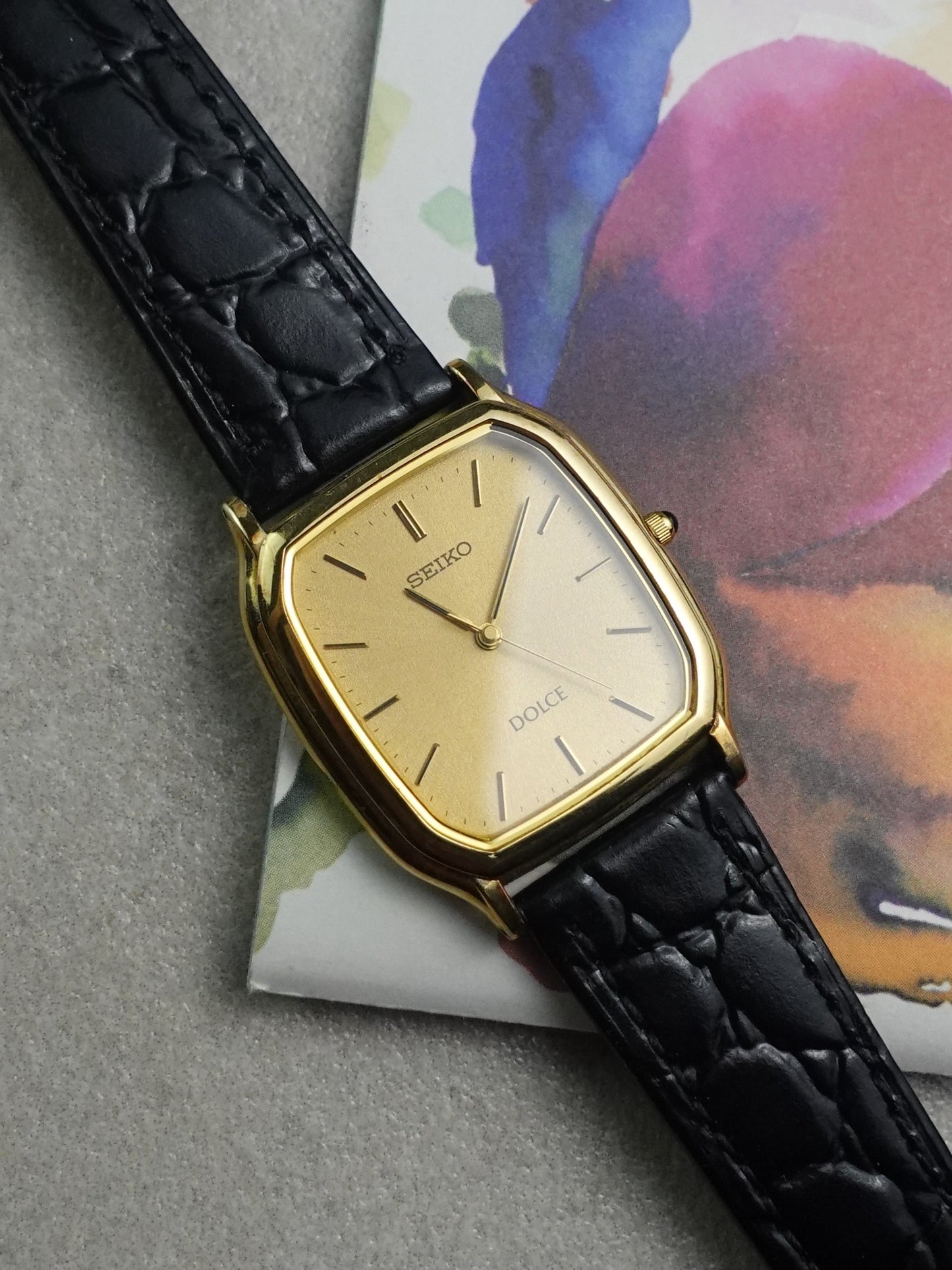 1997 Seiko Dolce tank 5E31-5B30