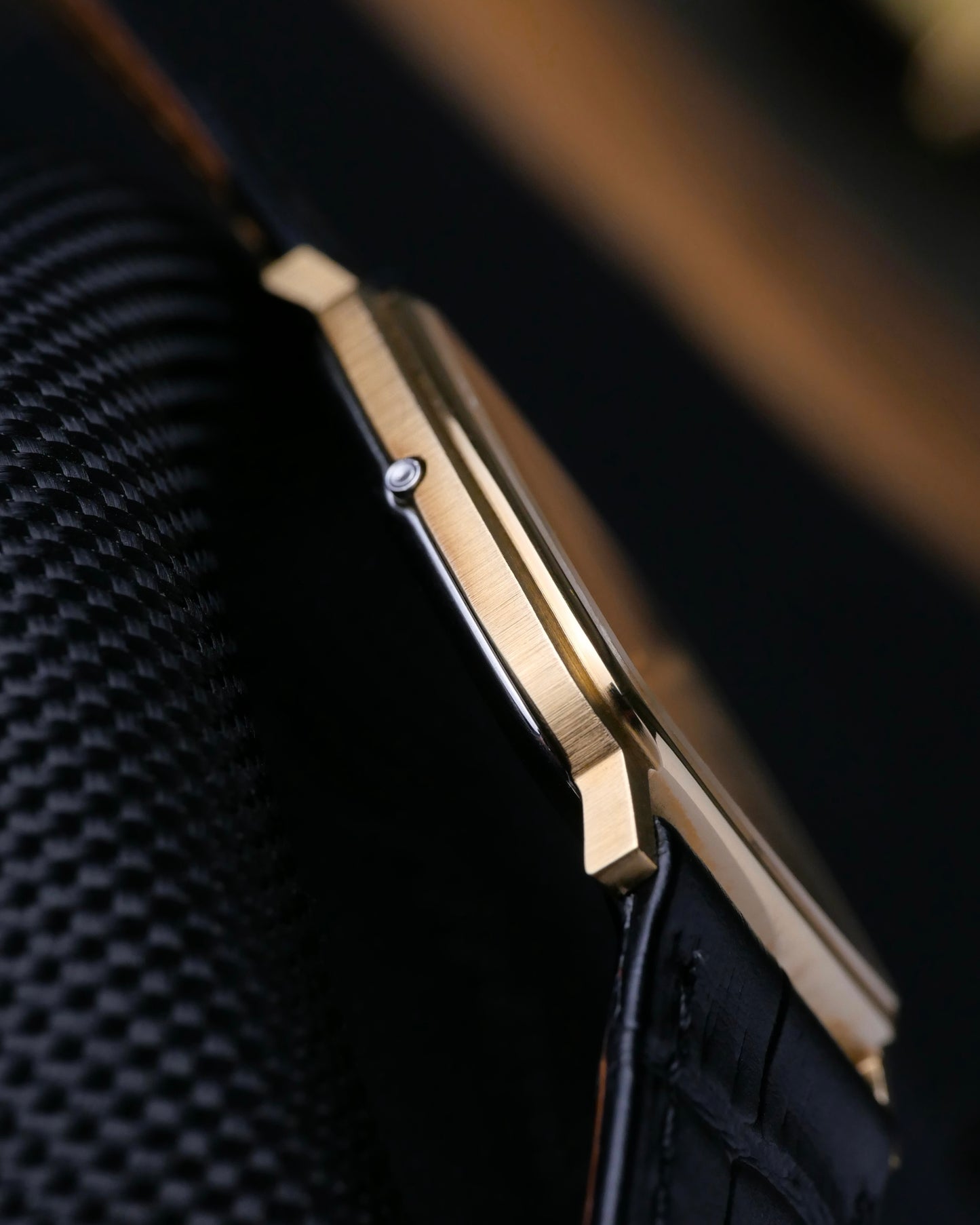 Omega De Ville “Square” Frosty Golden Dial Ref. 191.0102 (circa 1980)