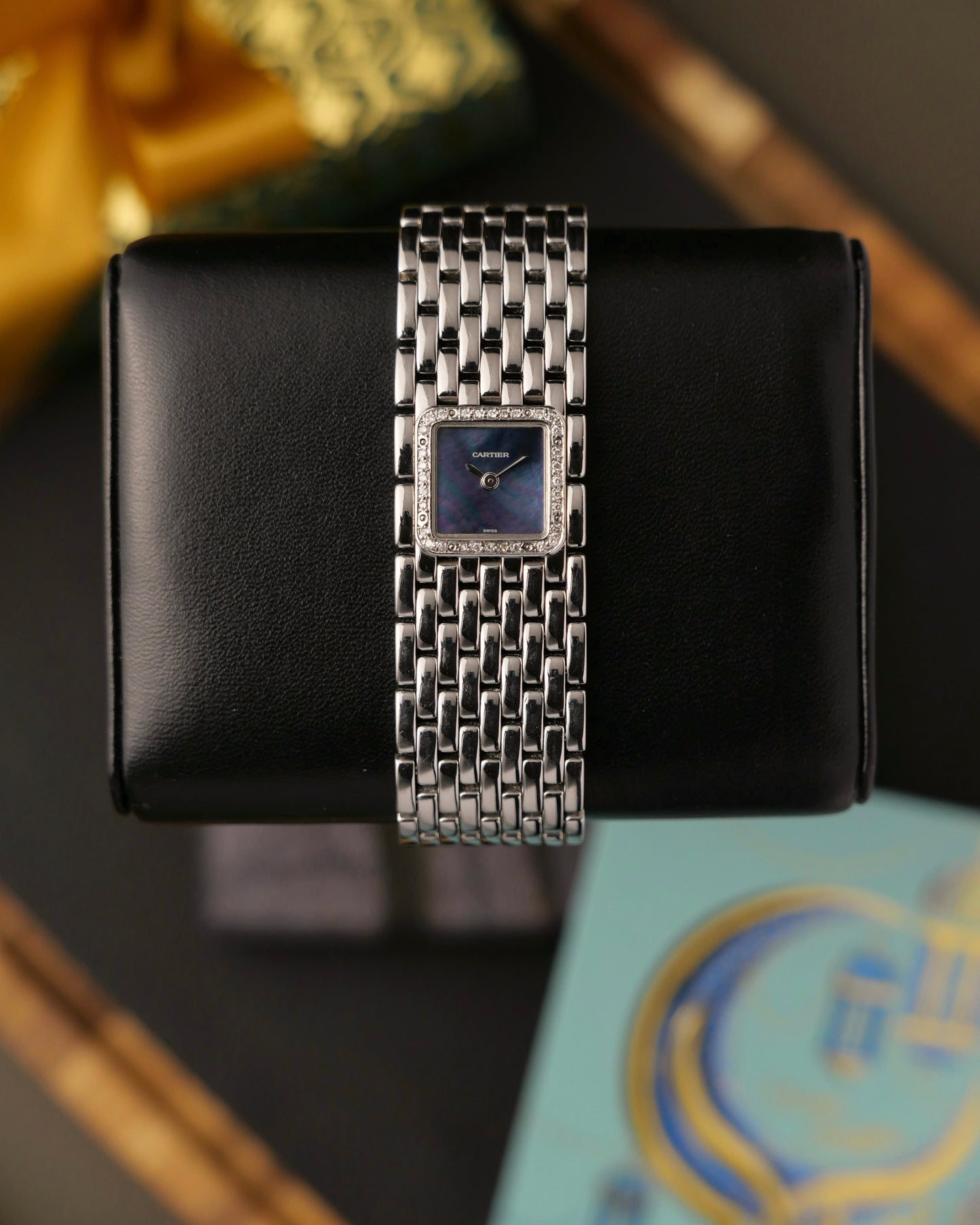 Cartier Panthere Ruban Mother of Pearl and Diamonds Ref. 2420 (circa 2000s)