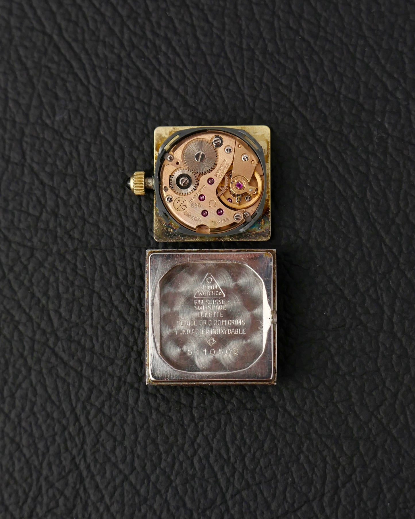 Omega De Ville “Cushion Square” Brushed Golden Dial Ref. 511.0502 (circa 1977)