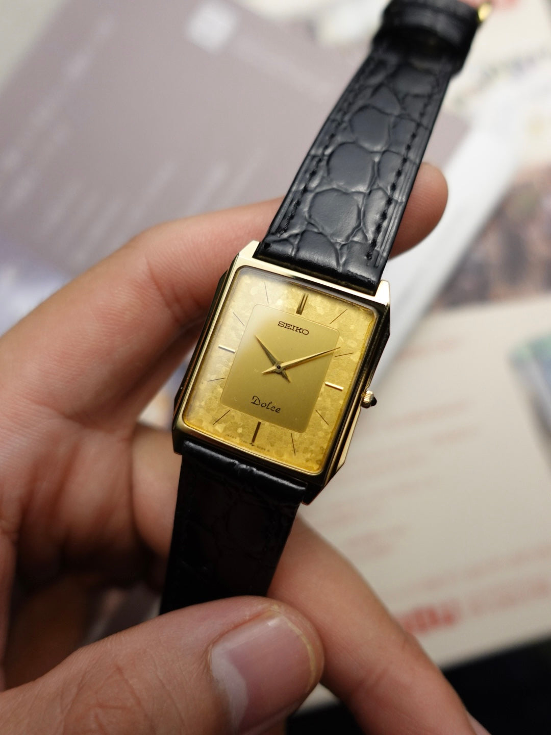 Seiko dolce 2 sector dial with commemorative engraving