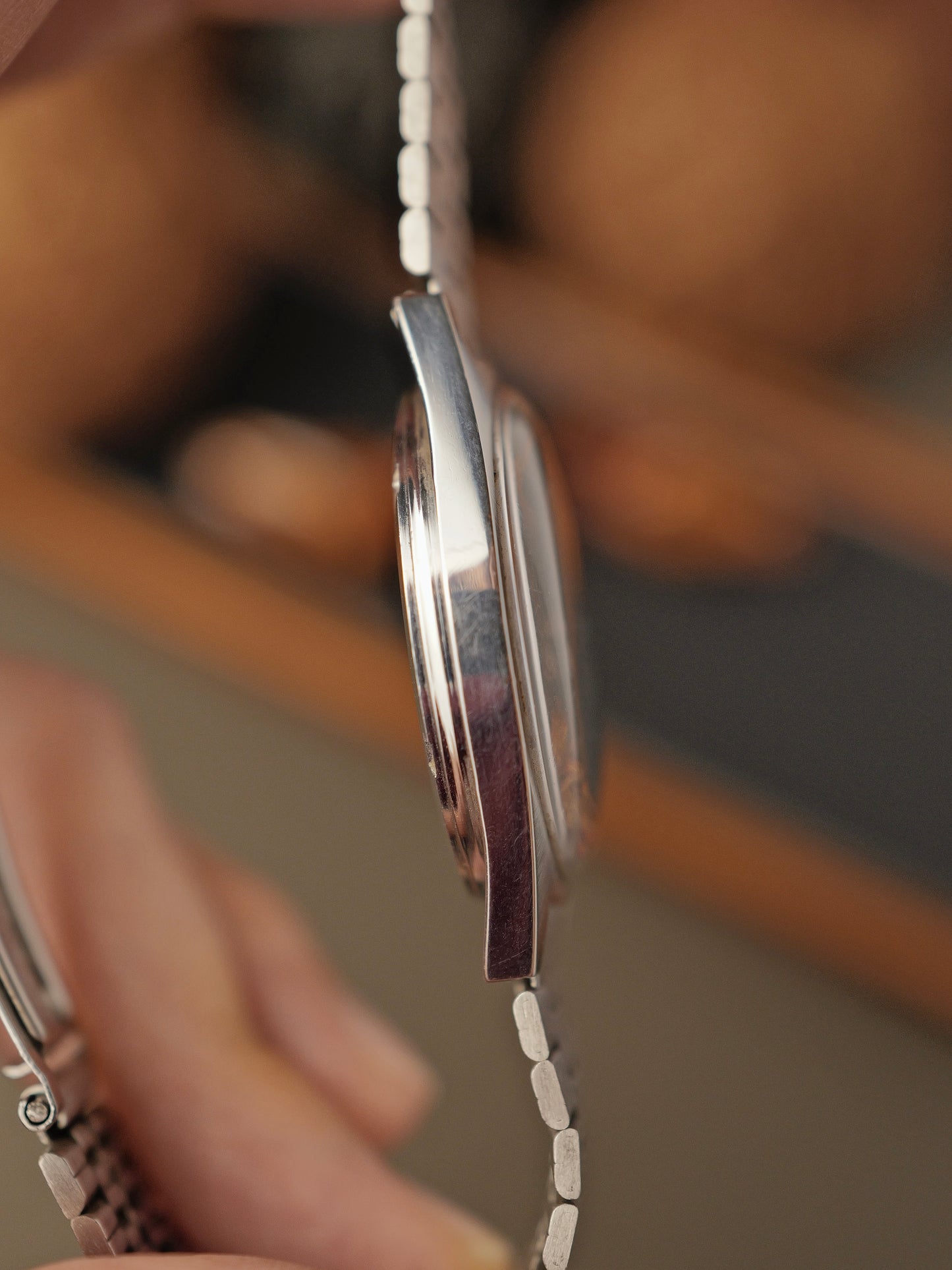 Omega Geneve Date Cushion-Tonneau Silver Domed Dial Ref. 136.041 (circa 1969)