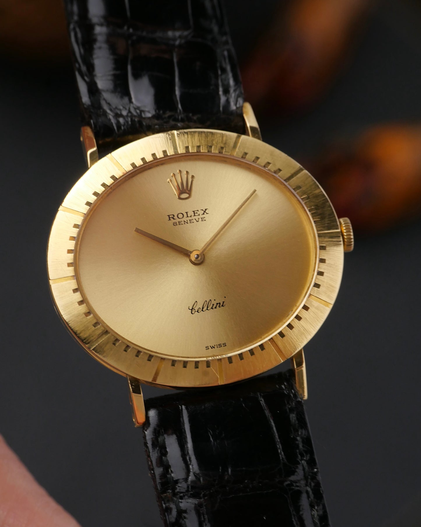 Rolex Cellini Horizontal Oval 18K Yellow Gold Ref. 4083 (Circa 1976)
