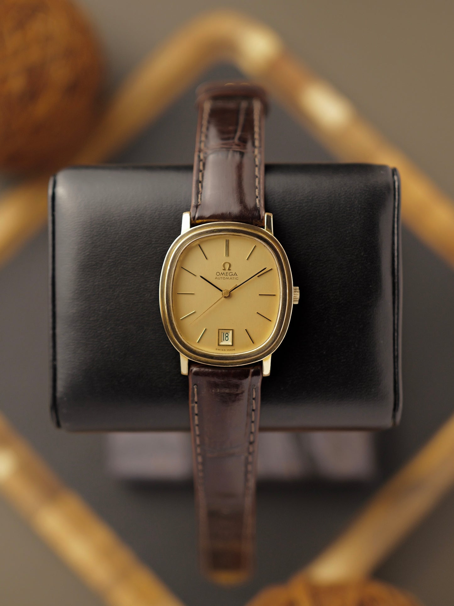 Omega De Ville Gold Stepped Ellipse Automatic Ref. 162.0063 (circa 1974)