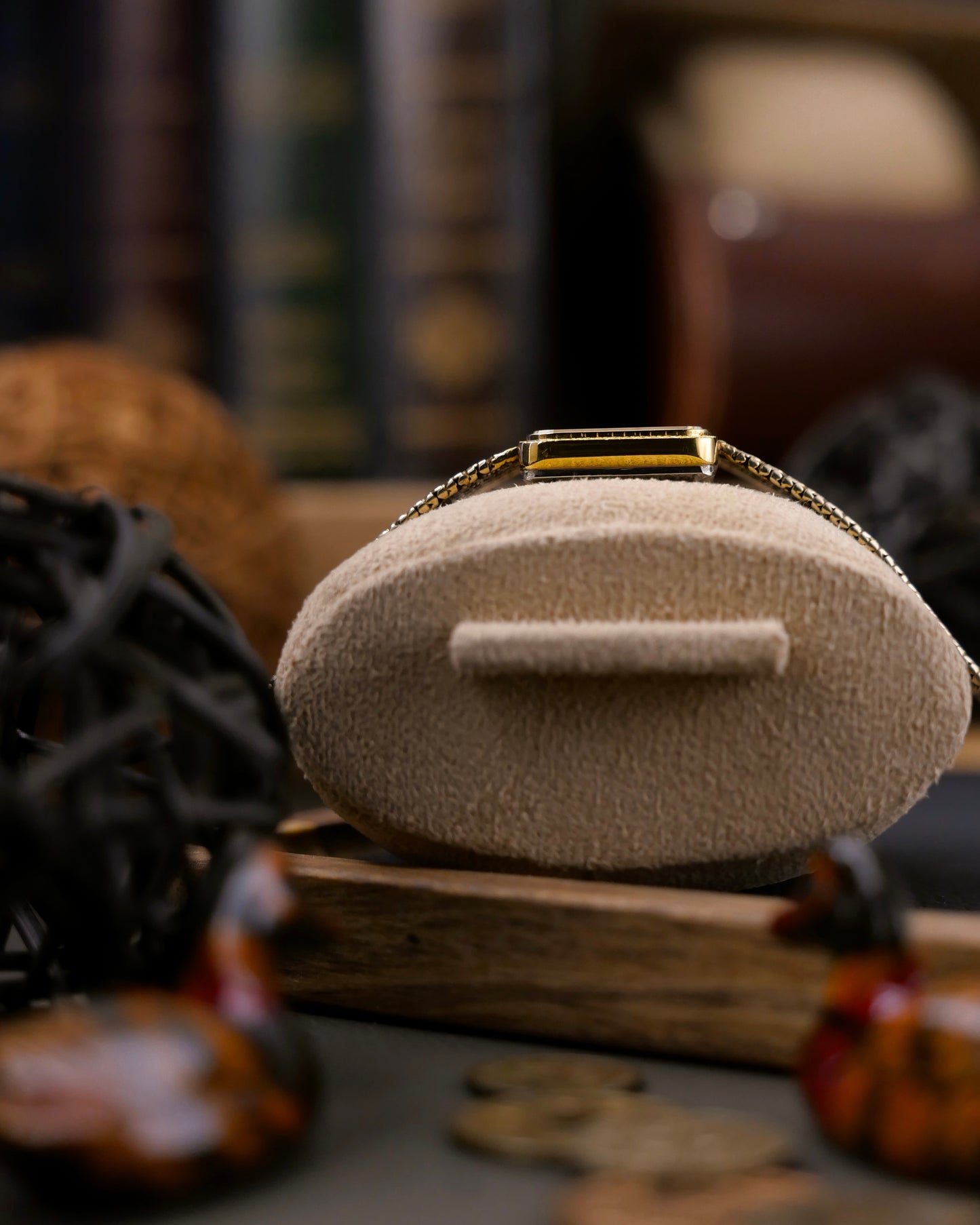 Omega De Ville Engraved “TV” Case Woven Bracelet Ref. 511.0504 (circa 1978)