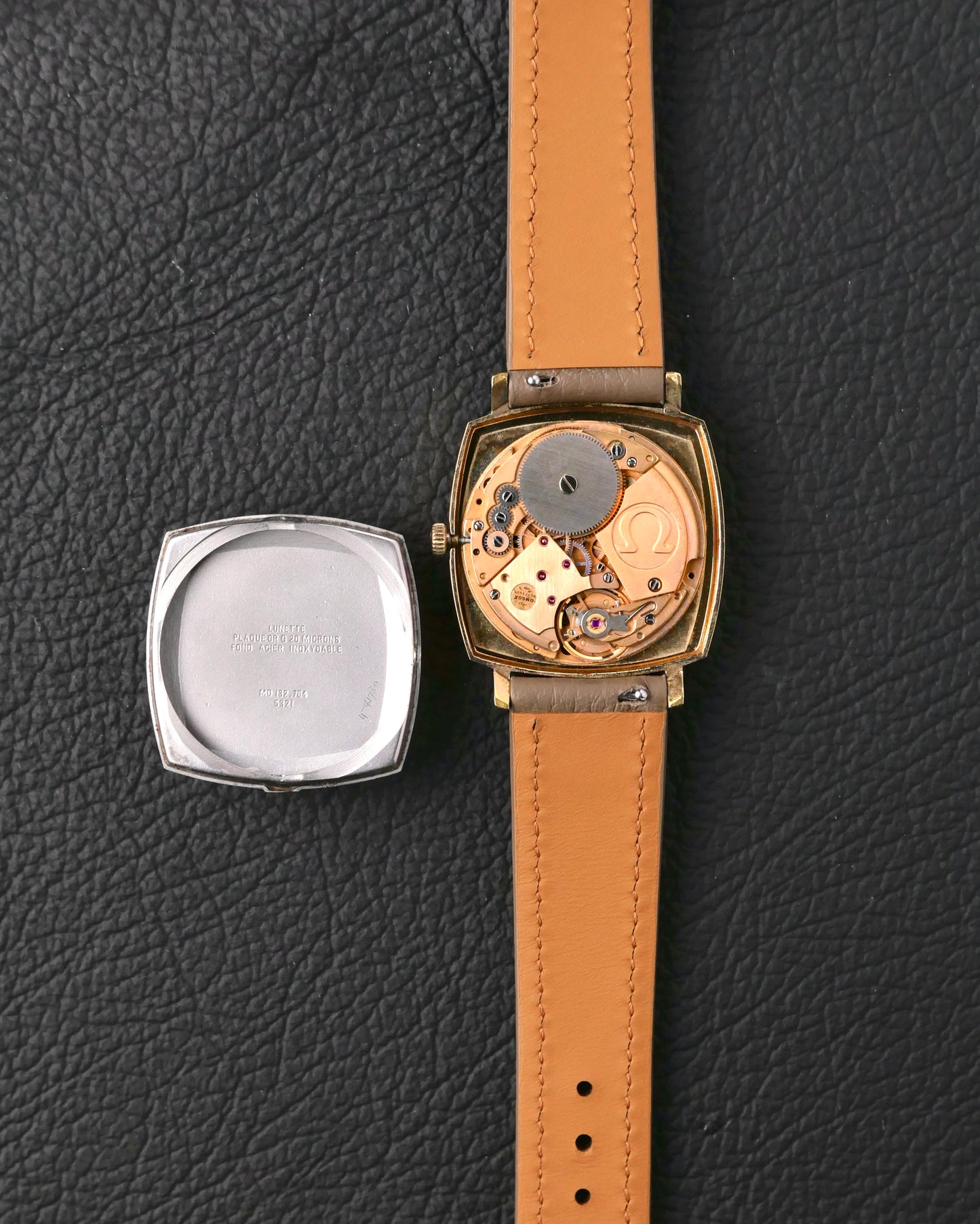 Omega Genève “Square TV” Champagne Dial w/ Box Ref. 132.764 (circa 1973)