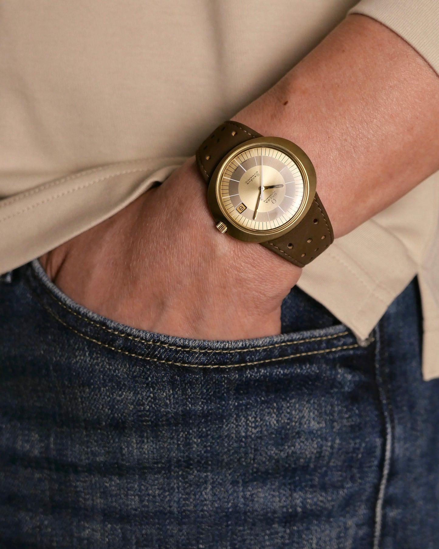 Omega Geneve Dynamic “Gold Bullseye" Automatic Ref. 166.0039 (circa 1970s)