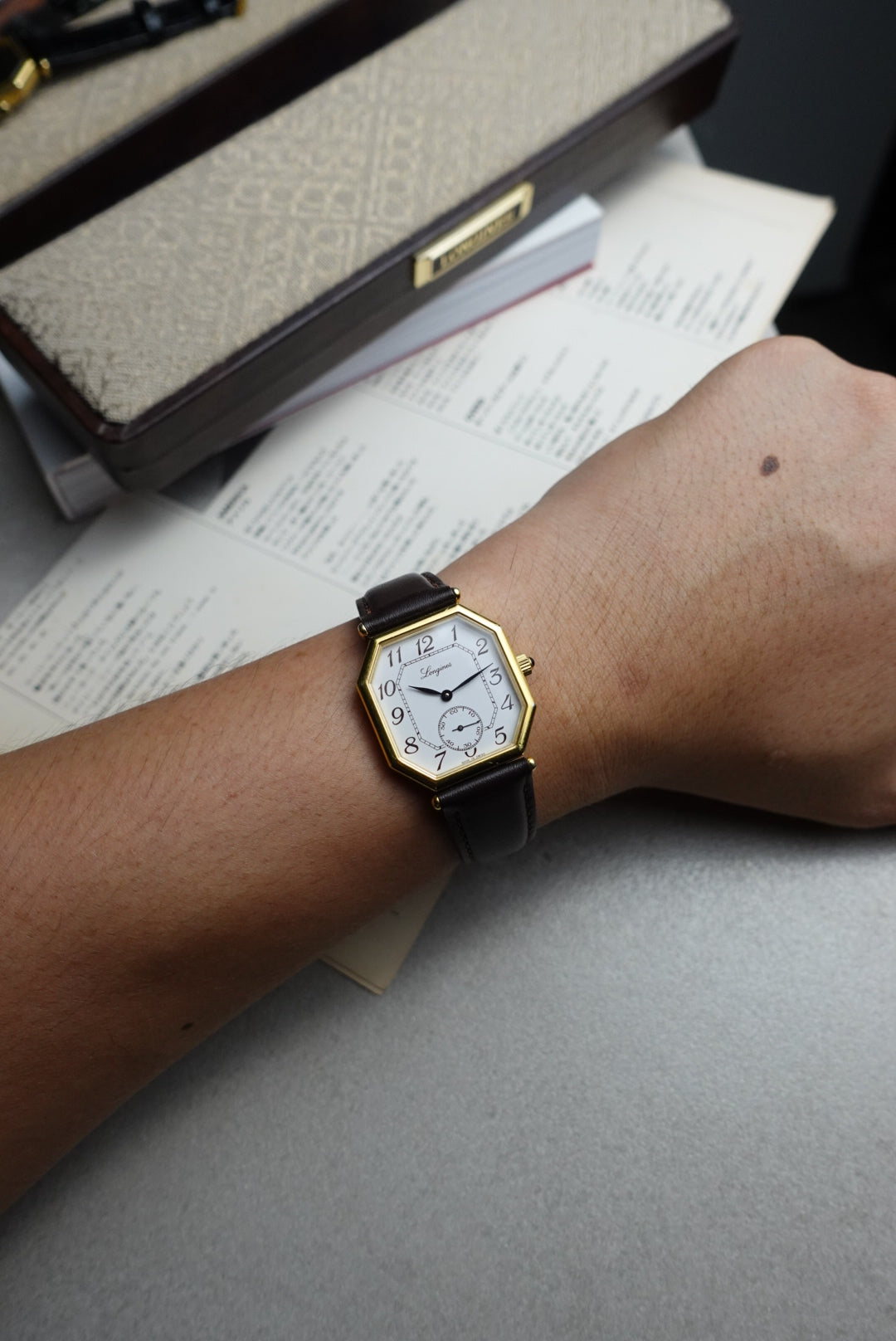 Men longines octo manual winding Arabic numeral 150th anniversary