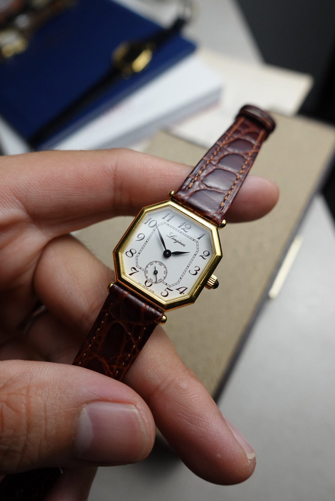 Ladies Longines Octo Manual winding Arabic numeral