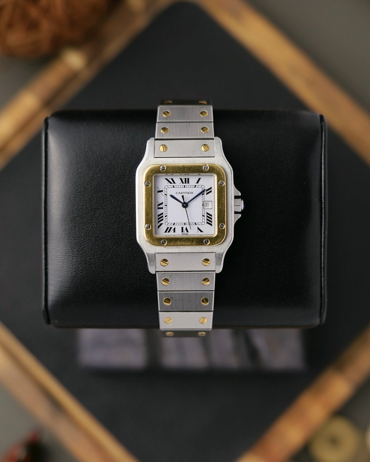 Cartier Santos Carrée Two Tone Ref. 2961 (circa 1980s)