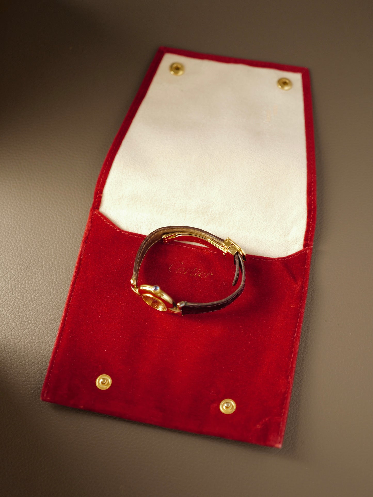 Cartier Colisée “Champagne Cardinal” Must de Cartier Vermeil Ref. 590002 (circa 1980s)