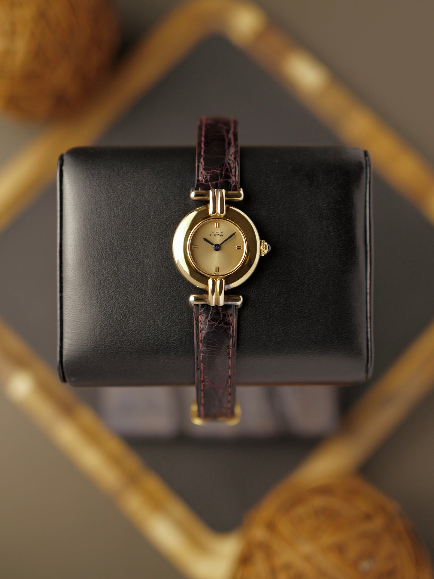 Cartier Colisée “Champagne Cardinal” Must de Cartier Vermeil Ref. 590002 (circa 1980s)