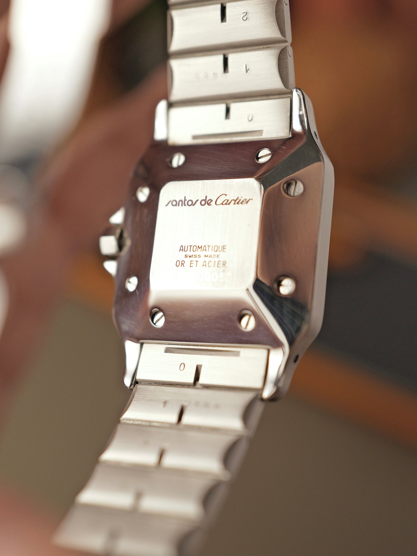 Cartier Santos Carrée Two Tone w/Box and Service Papers Ref. 2961 (circa 1981)