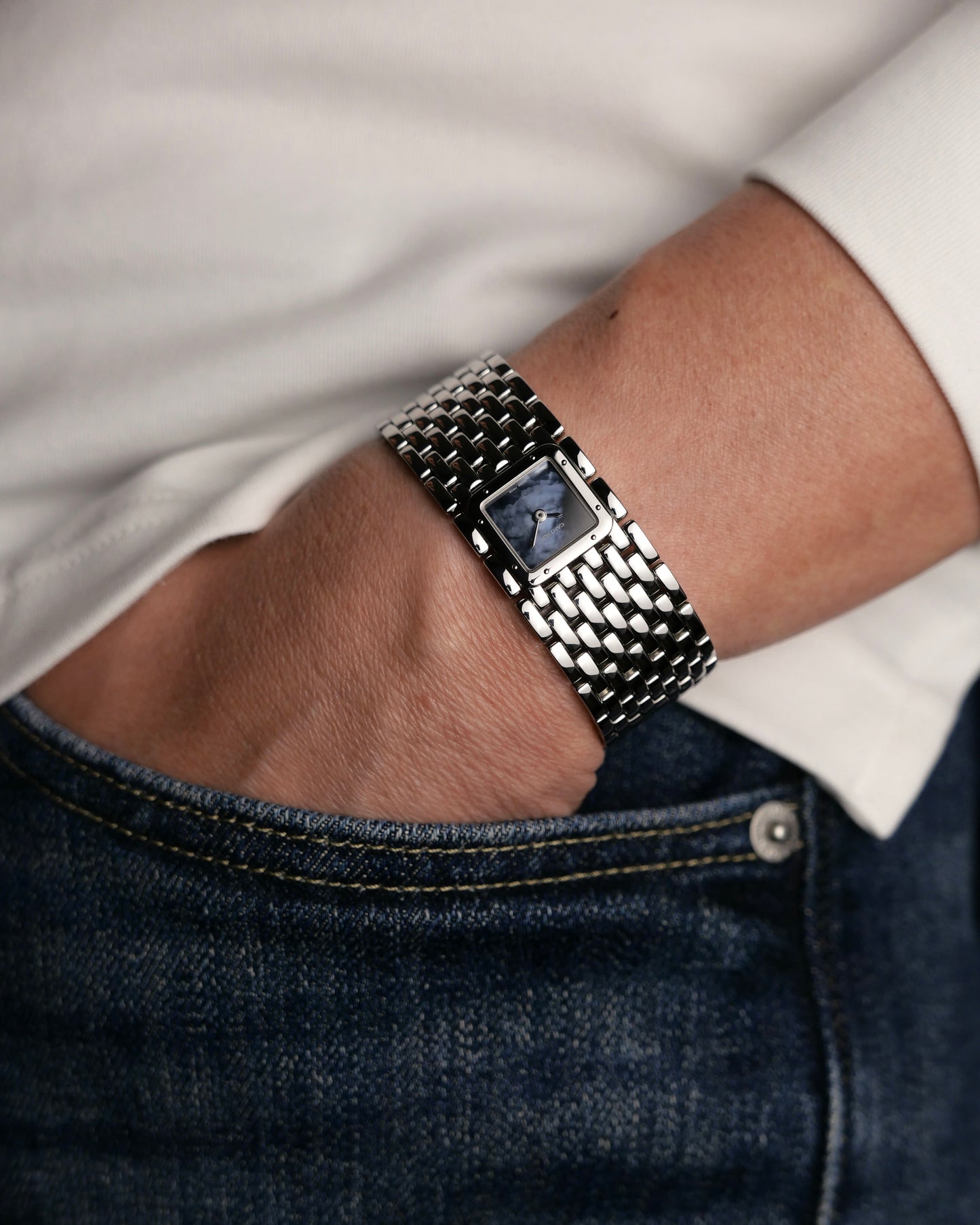 Cartier Panthere Ruban Blue Mother of Pearl Ref. 2420 (circa 2000s)