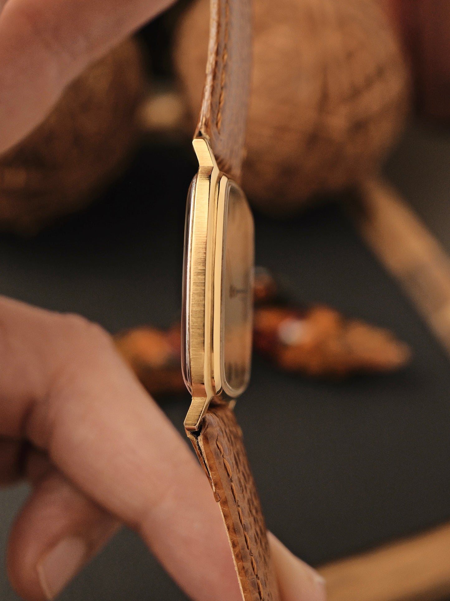 Omega De Ville “Squircle” Frosty Golden Dial Ref. 191.0102 (circa 1980)