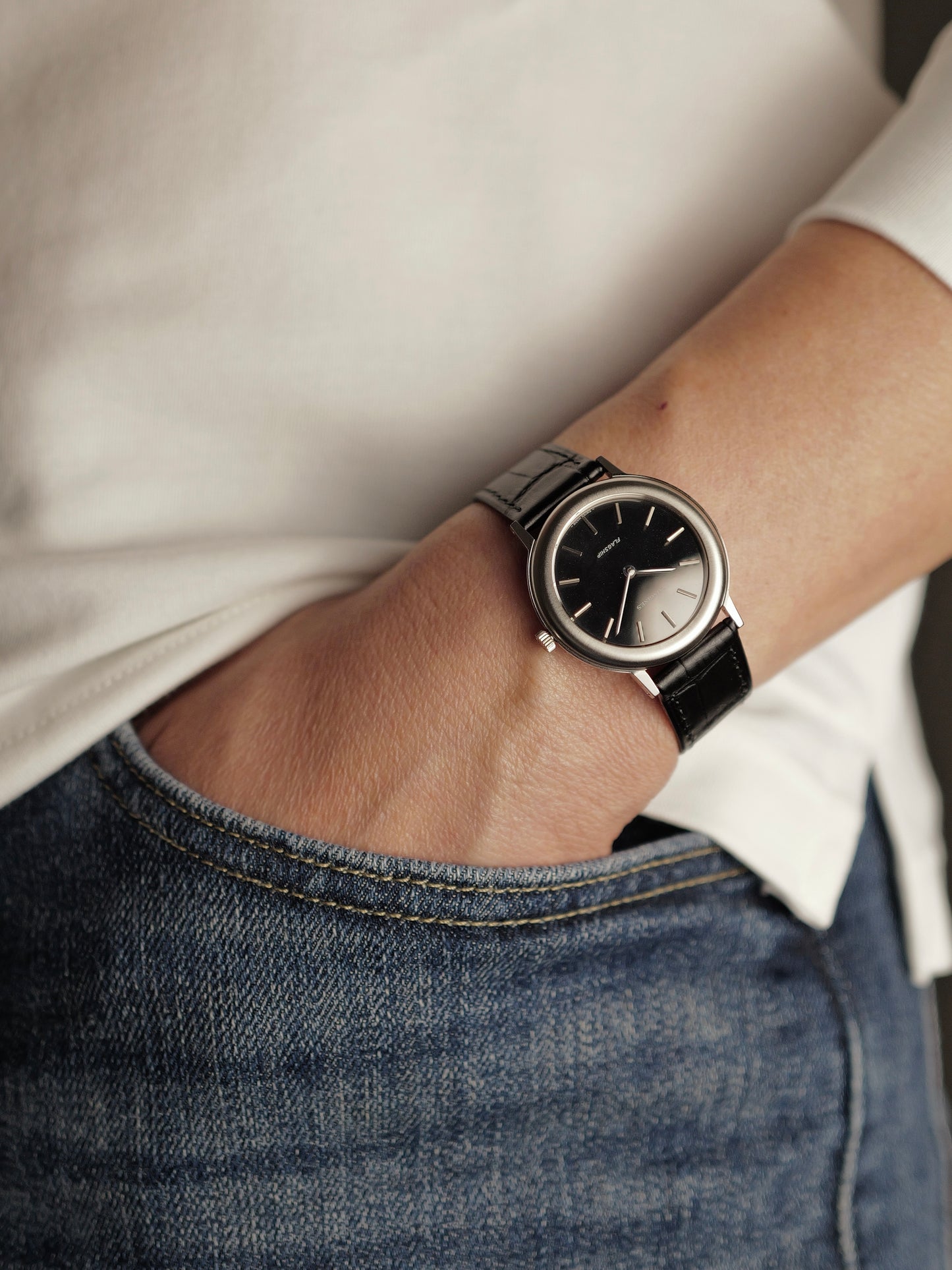 Longines Flagship Ultrathin “Mirror Dial” Ref. 4039-3 (circa 1970s)
