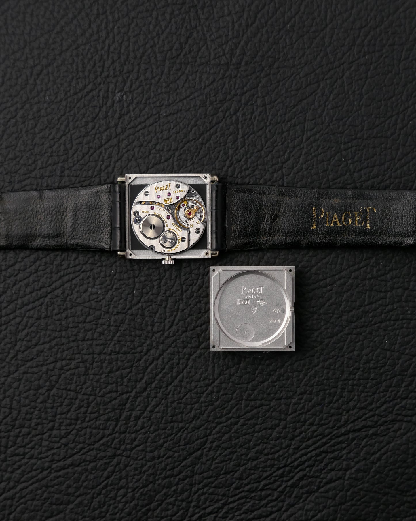 Piaget Protocole Onyx Diamond 18K White Gold Ultra-Thin Ref. 9150 (Circa 1980s)