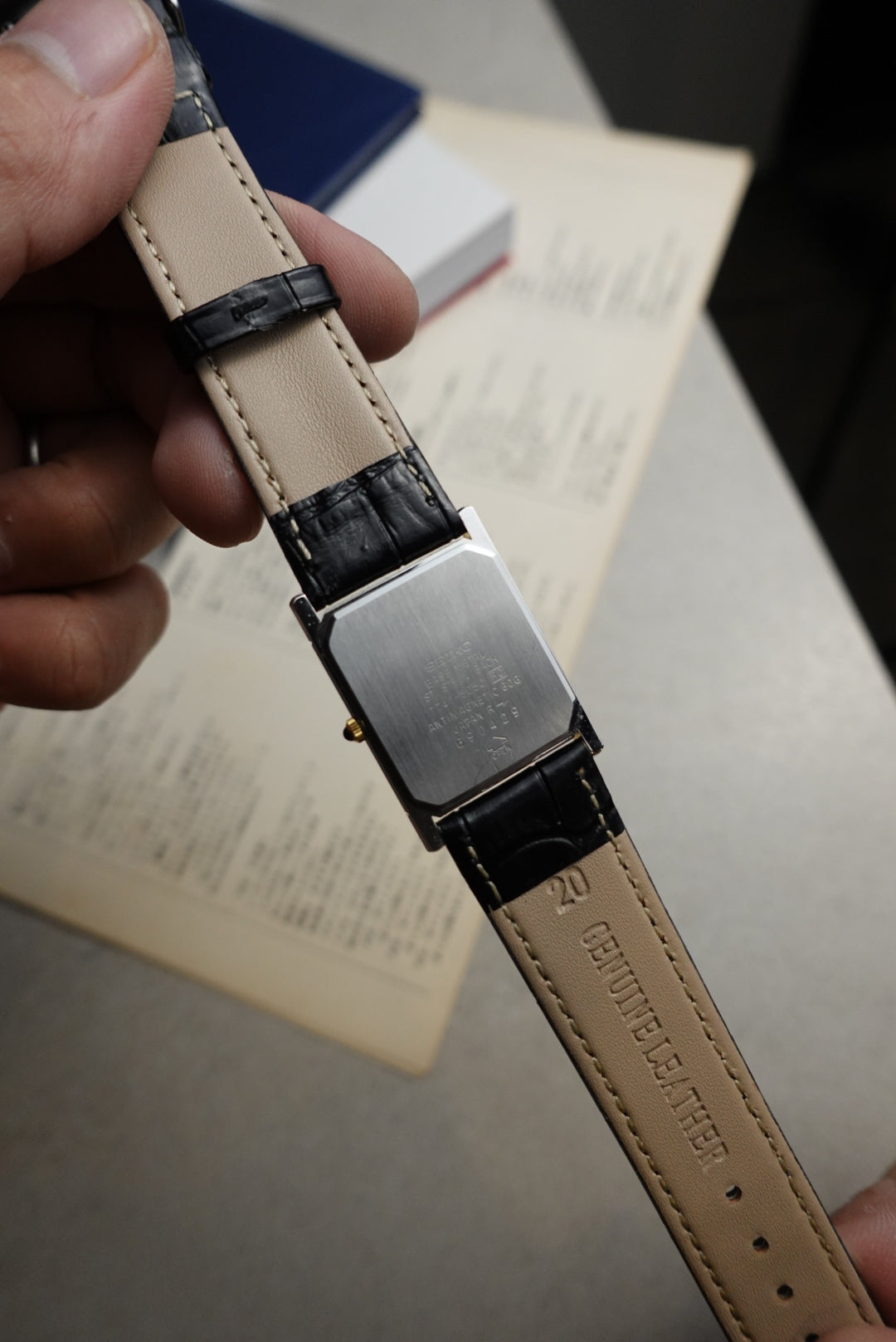 Seiko dolce 2 tone glass full glass dial