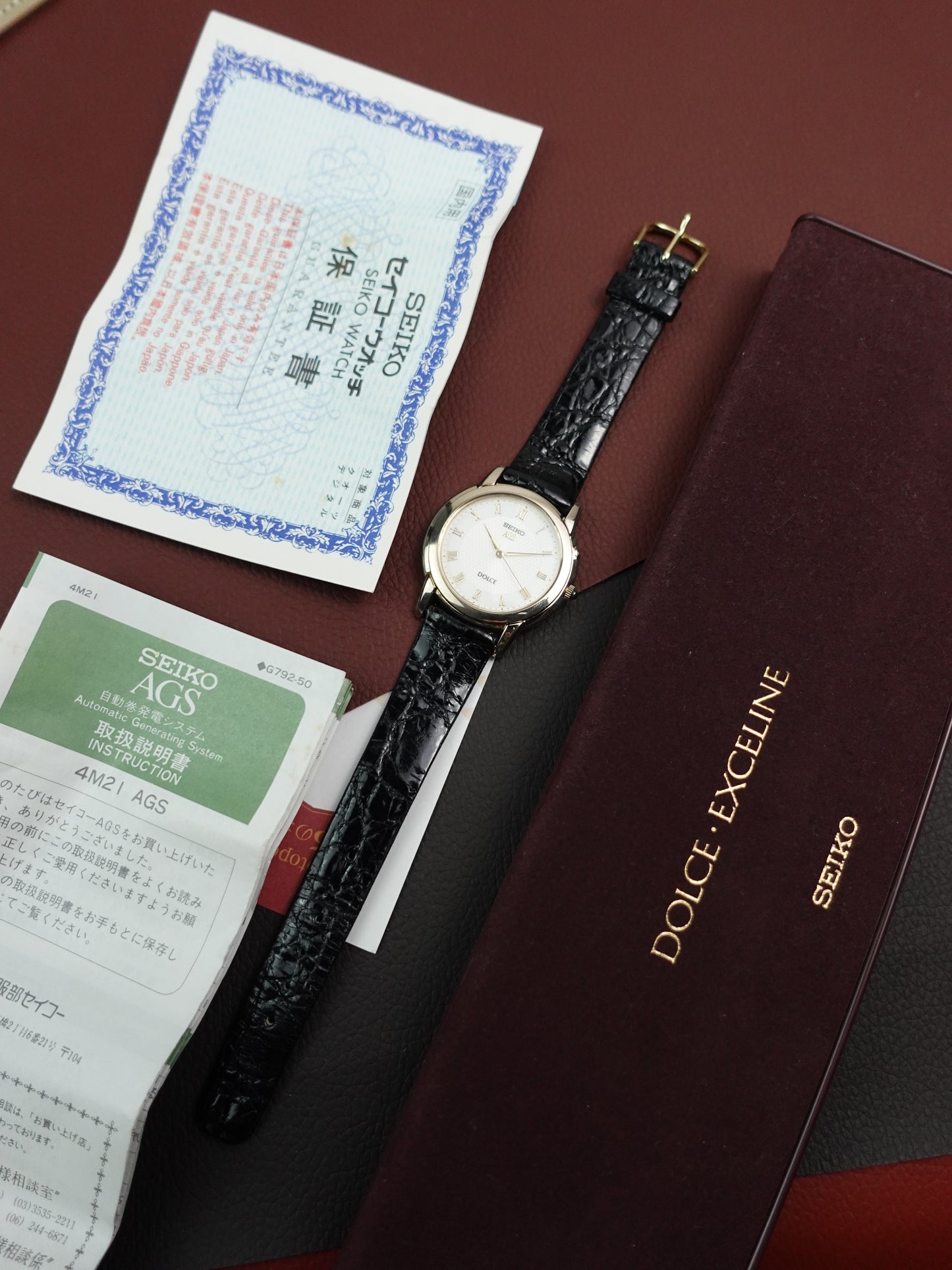 Seiko Dolce AGS (automatic quartz movement) Full set 4M21-0A20