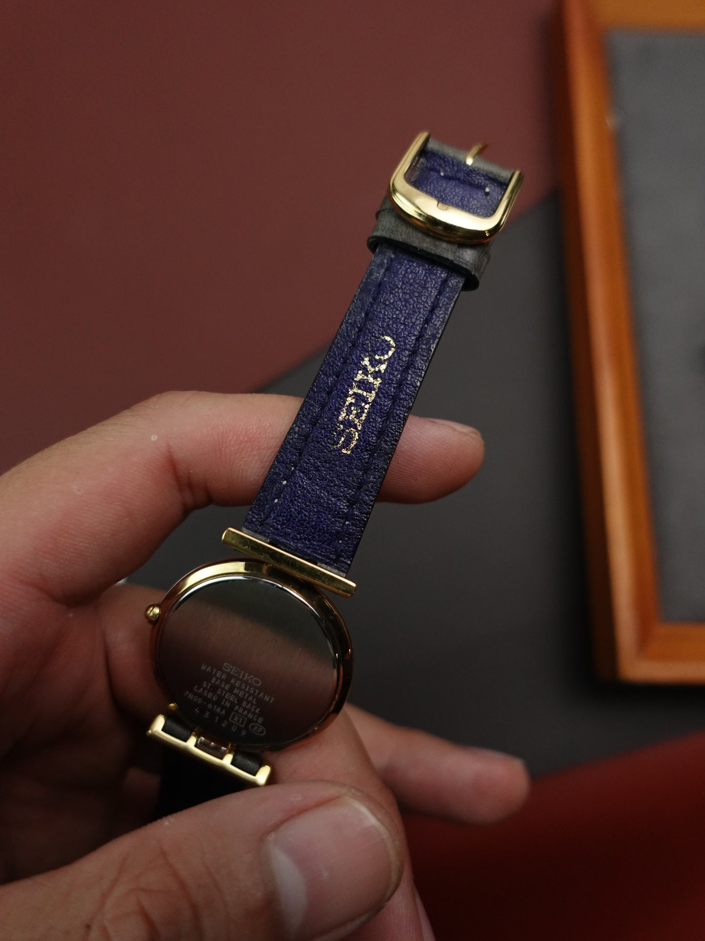 Seiko Lucent T-lugs Art deco case 7N00-618A