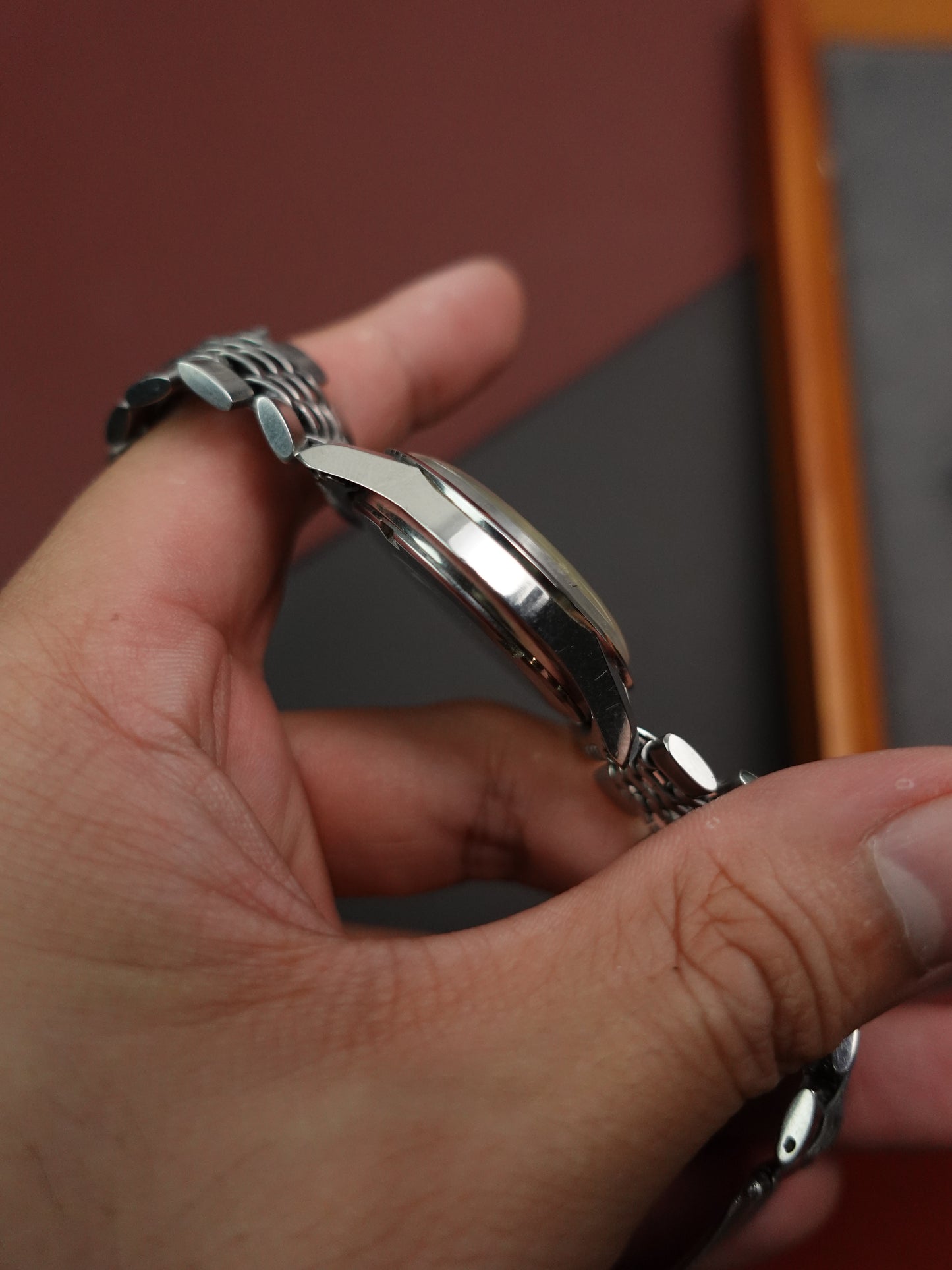 Seiko Business Week Dater with original bracelet 6206-8190 Circa. 1960s