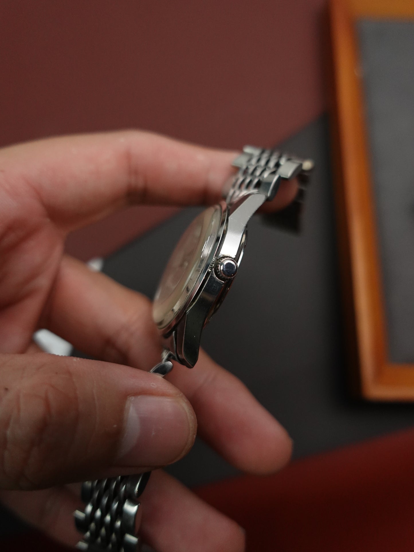 Seiko Business Week Dater with original bracelet 6206-8190 Circa. 1960s