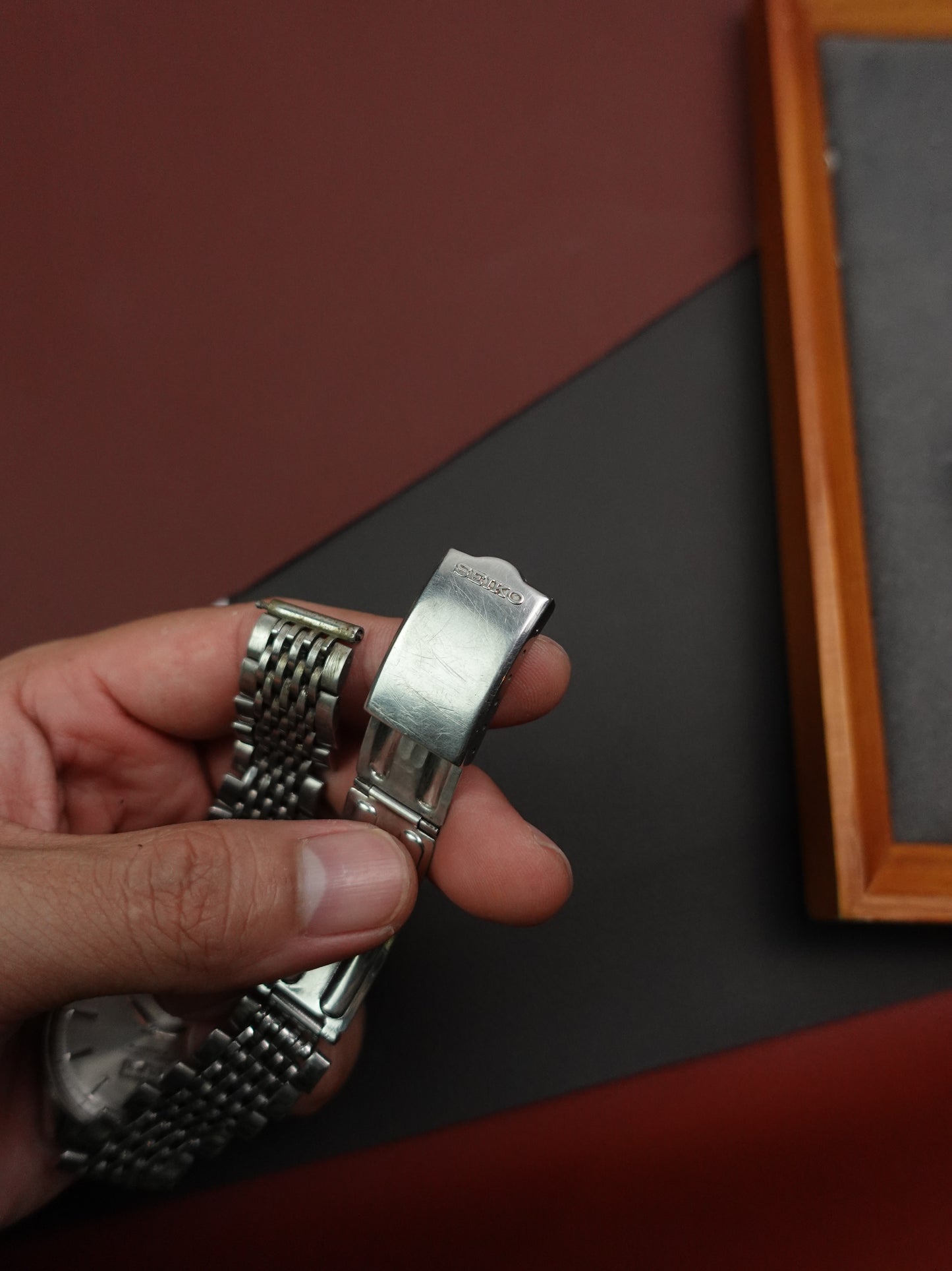 Seiko Business Week Dater with original bracelet 6206-8190 Circa. 1960s
