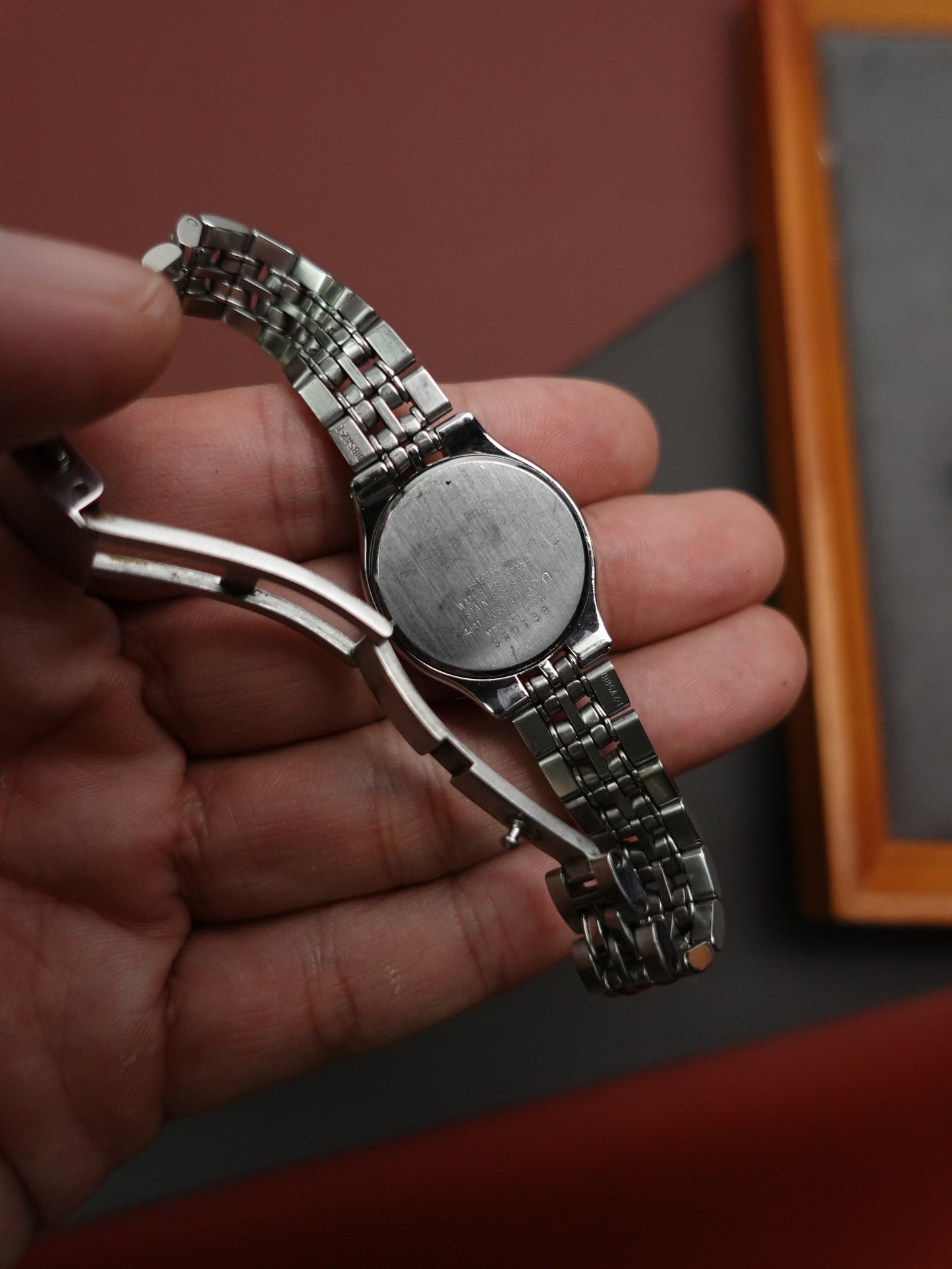 Seiko Exceline Blue Mother of Pearl Sector Dial
