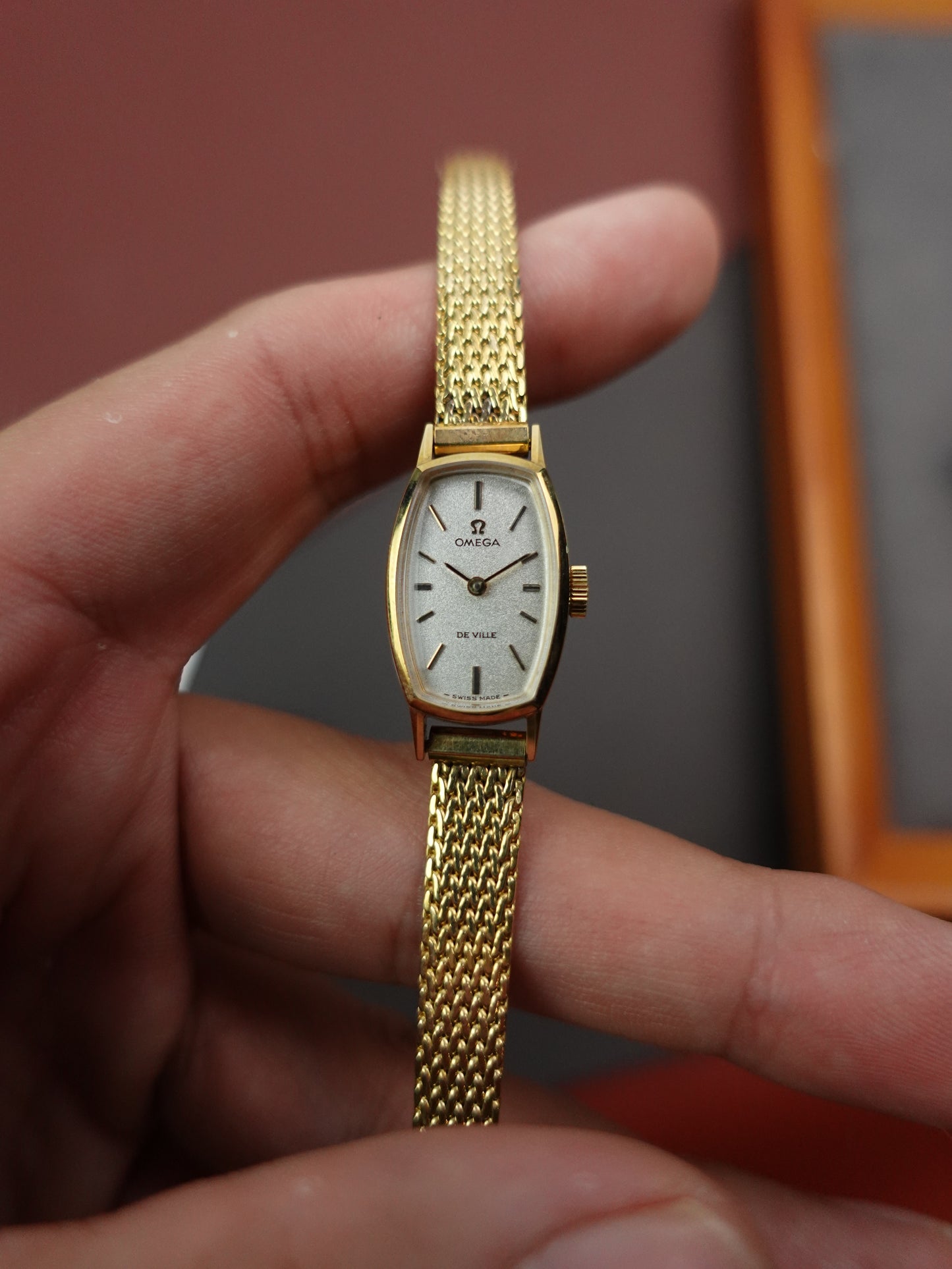 Ladies Omega Mini "tonneau" Manual winding with original box