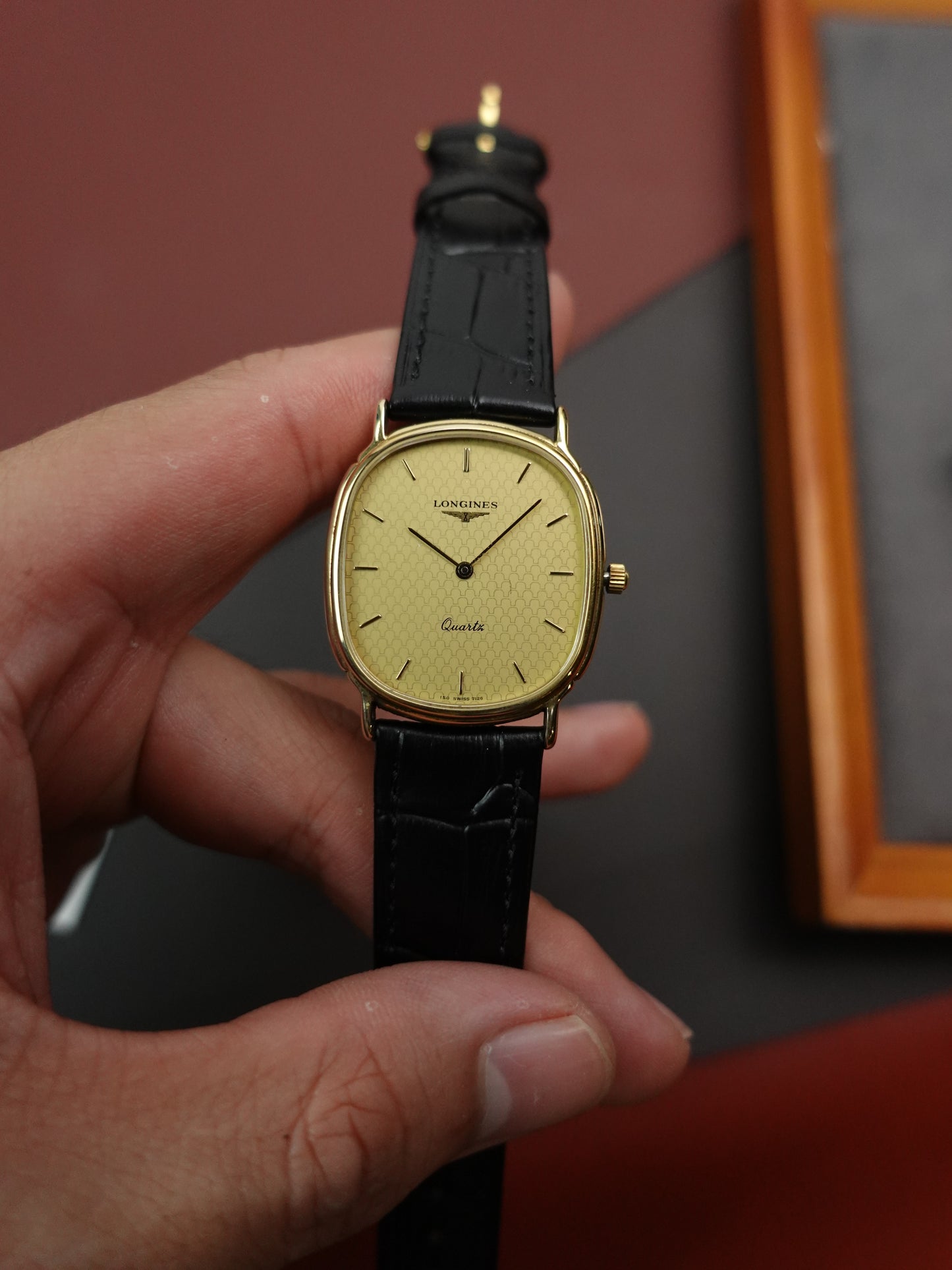 Longines Elipse Honeycomb dial Quartz Circa. 1980s