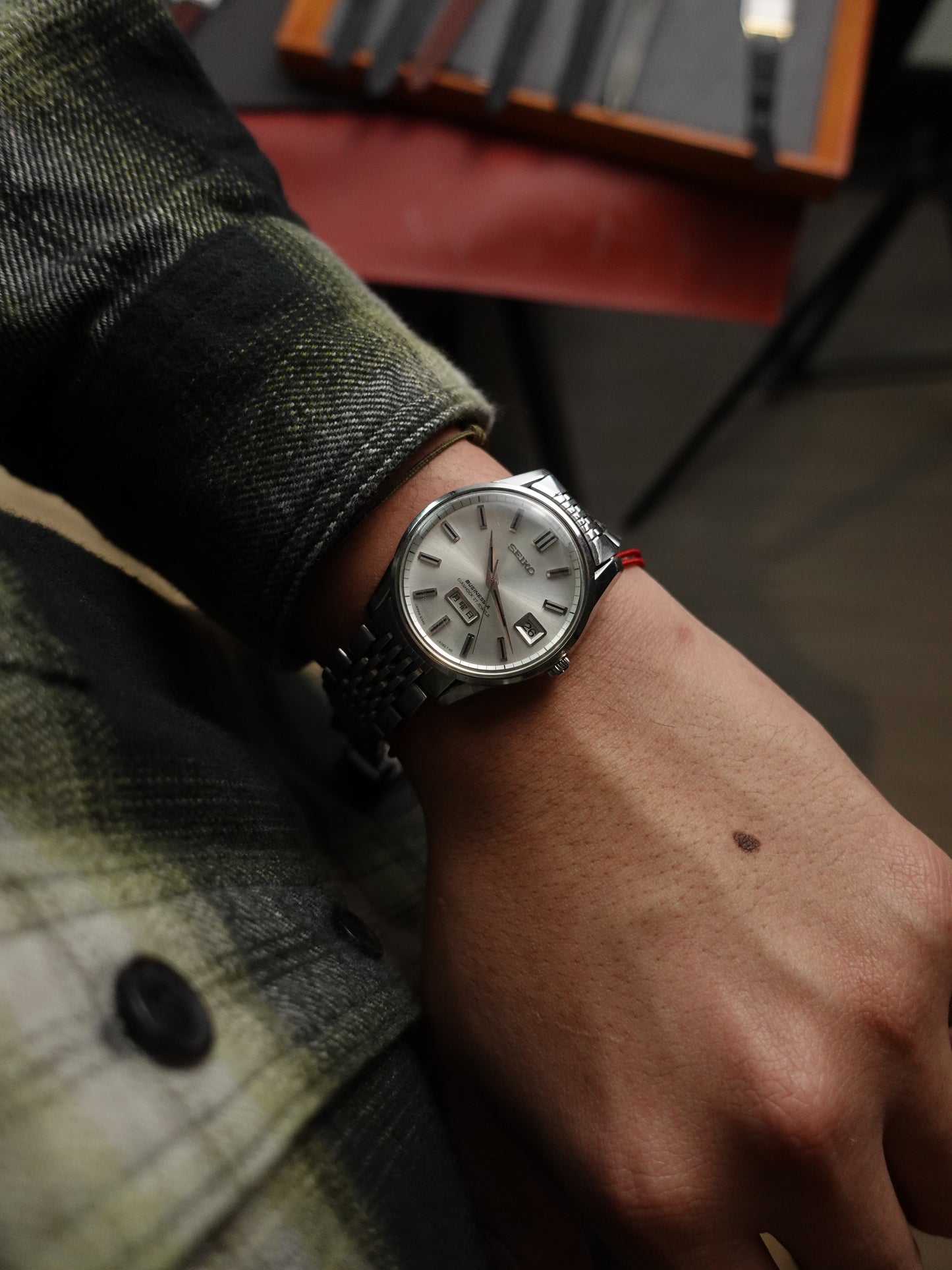 Seiko Business Week Dater with original bracelet 6206-8190 Circa. 1960s