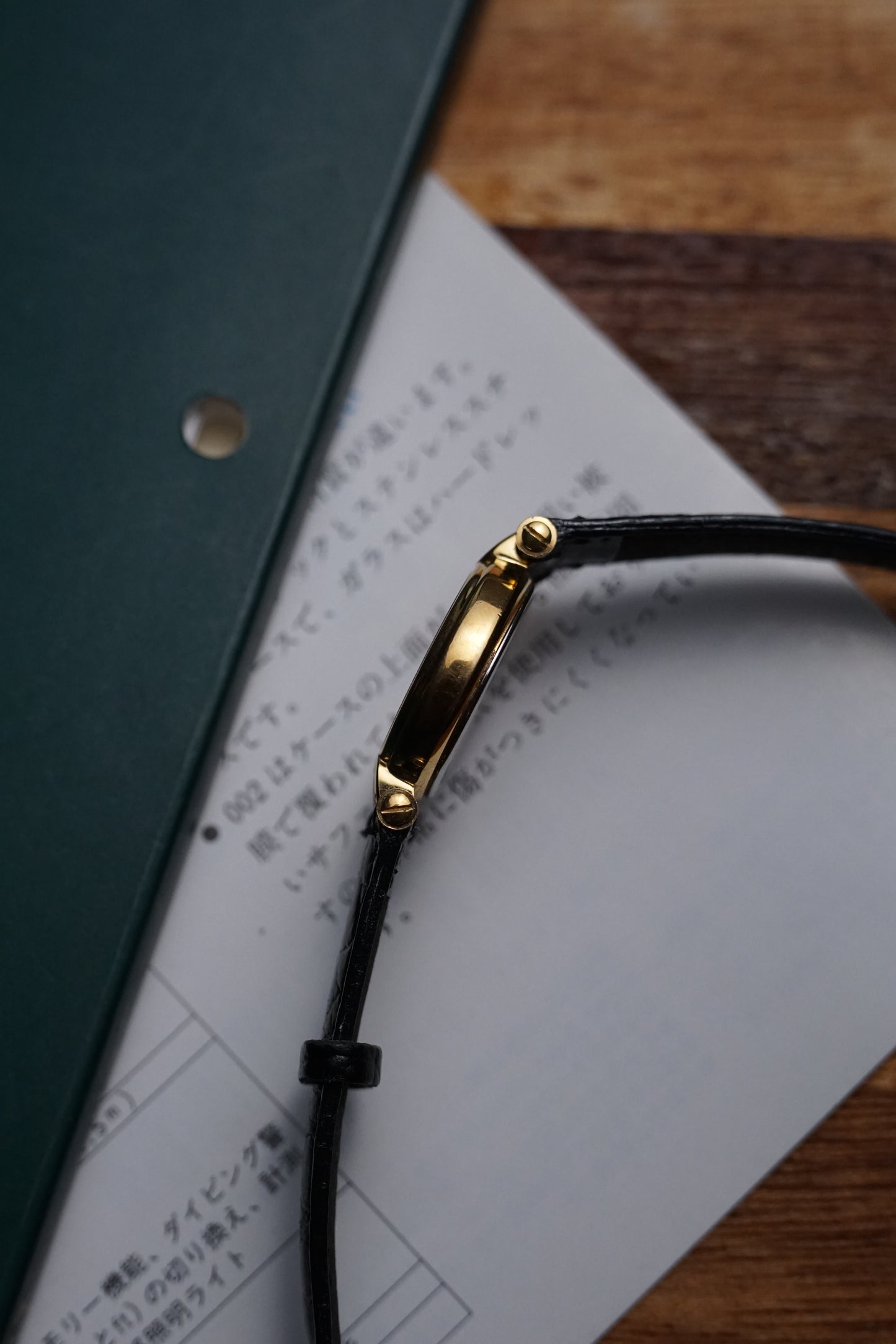 Burberry Ladies T-lugs SWISS MADE with gold index