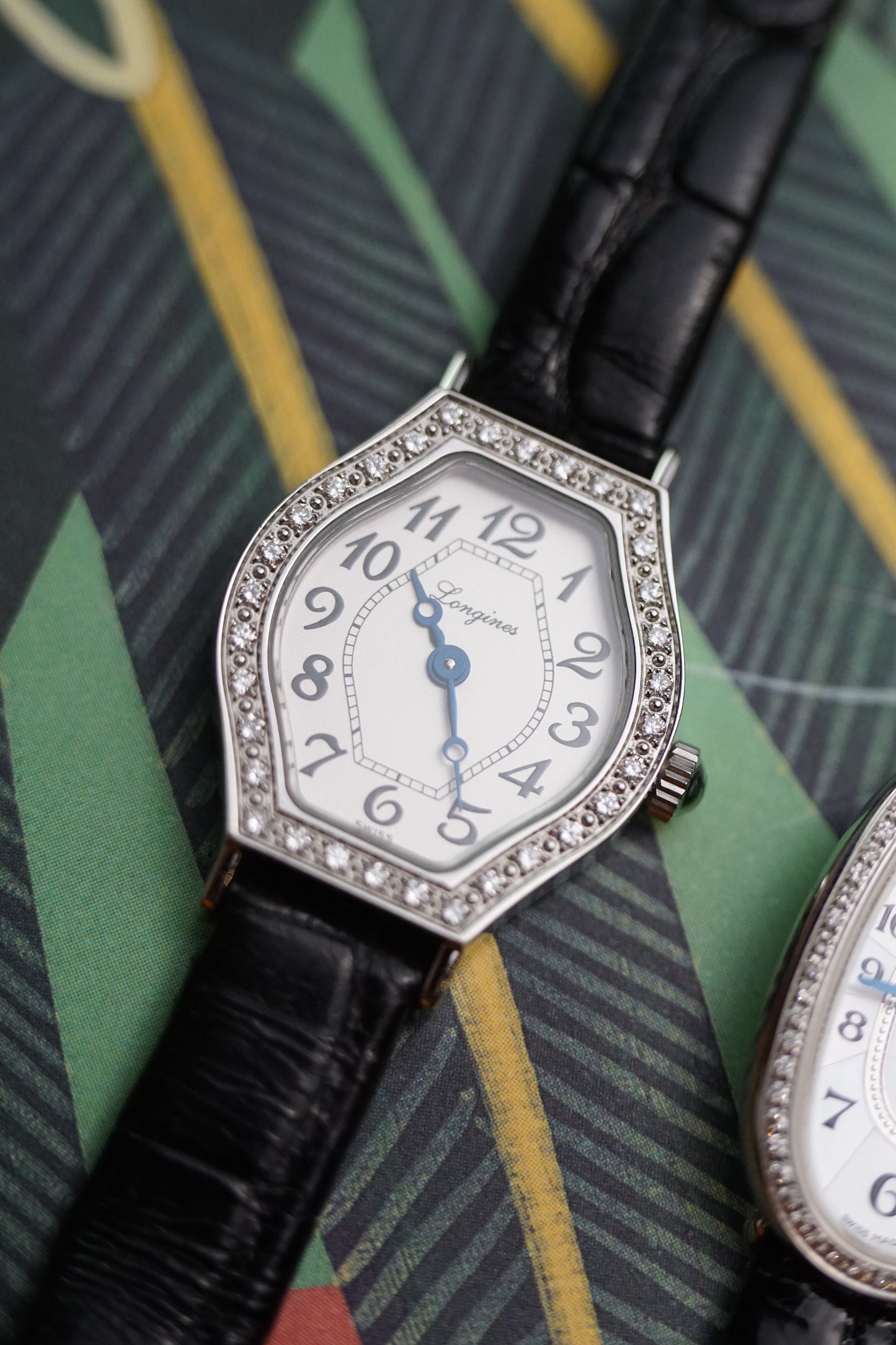 LONGINES Les Ravissantes Quartz with full diamond bezel