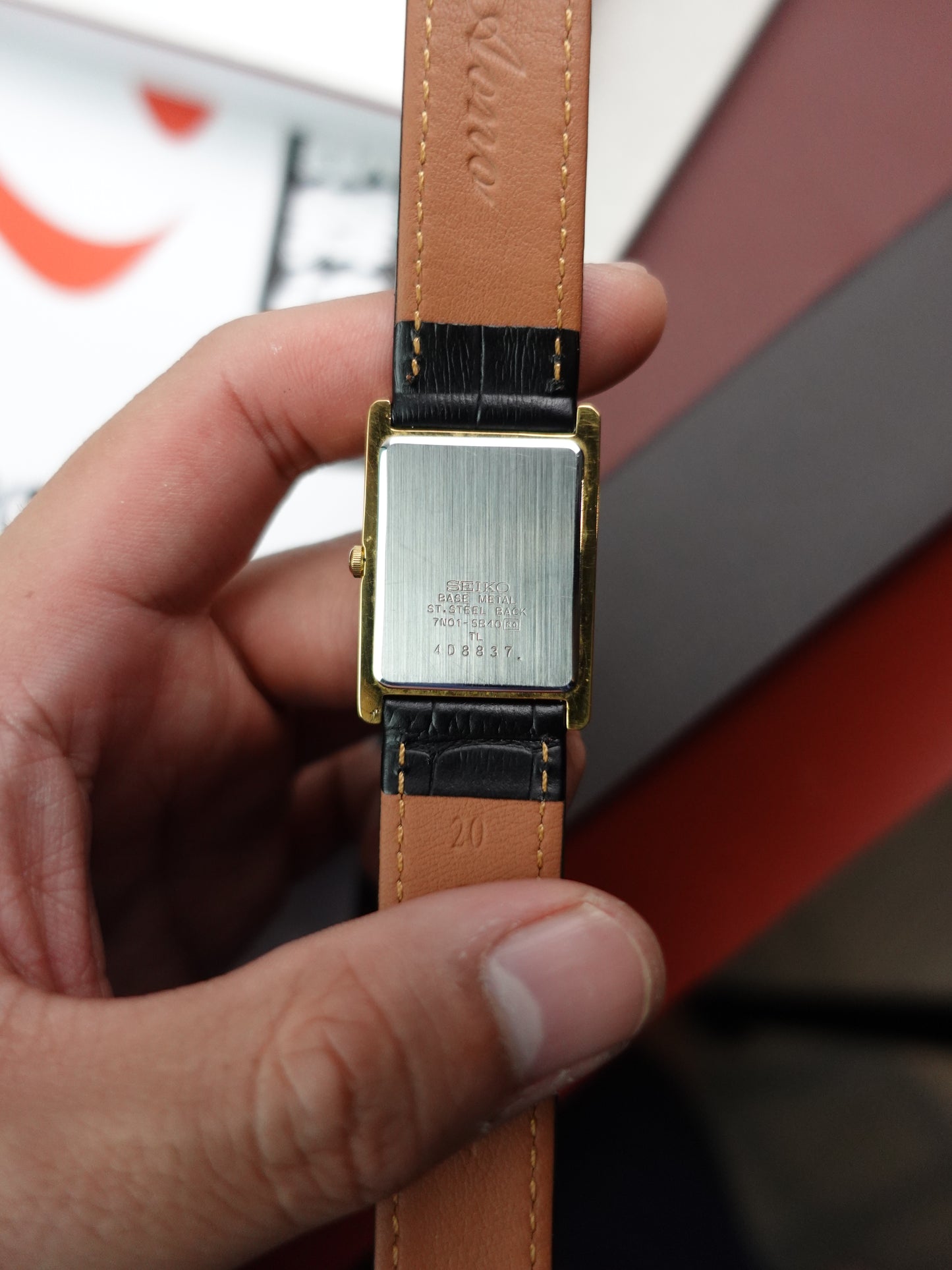 Seiko Classic Tank Men's 7N01-5B40 Circa. 1994