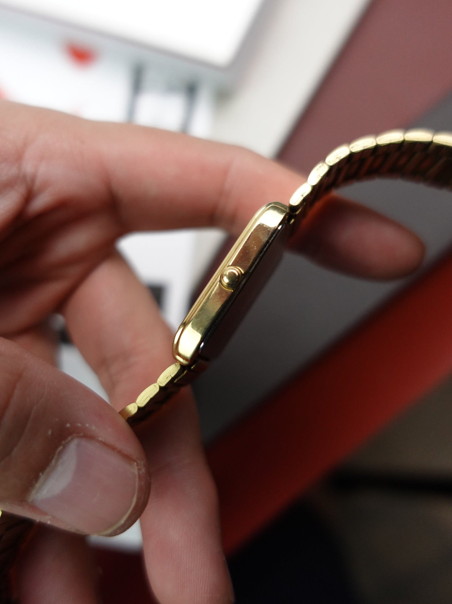 Seiko SX Gold integrated bracelet V701-5K00 Circa.1991