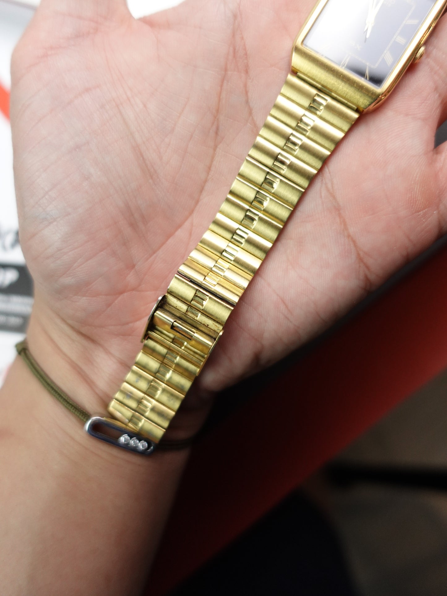 Seiko SX Gold integrated bracelet V701-5K00 Circa.1991