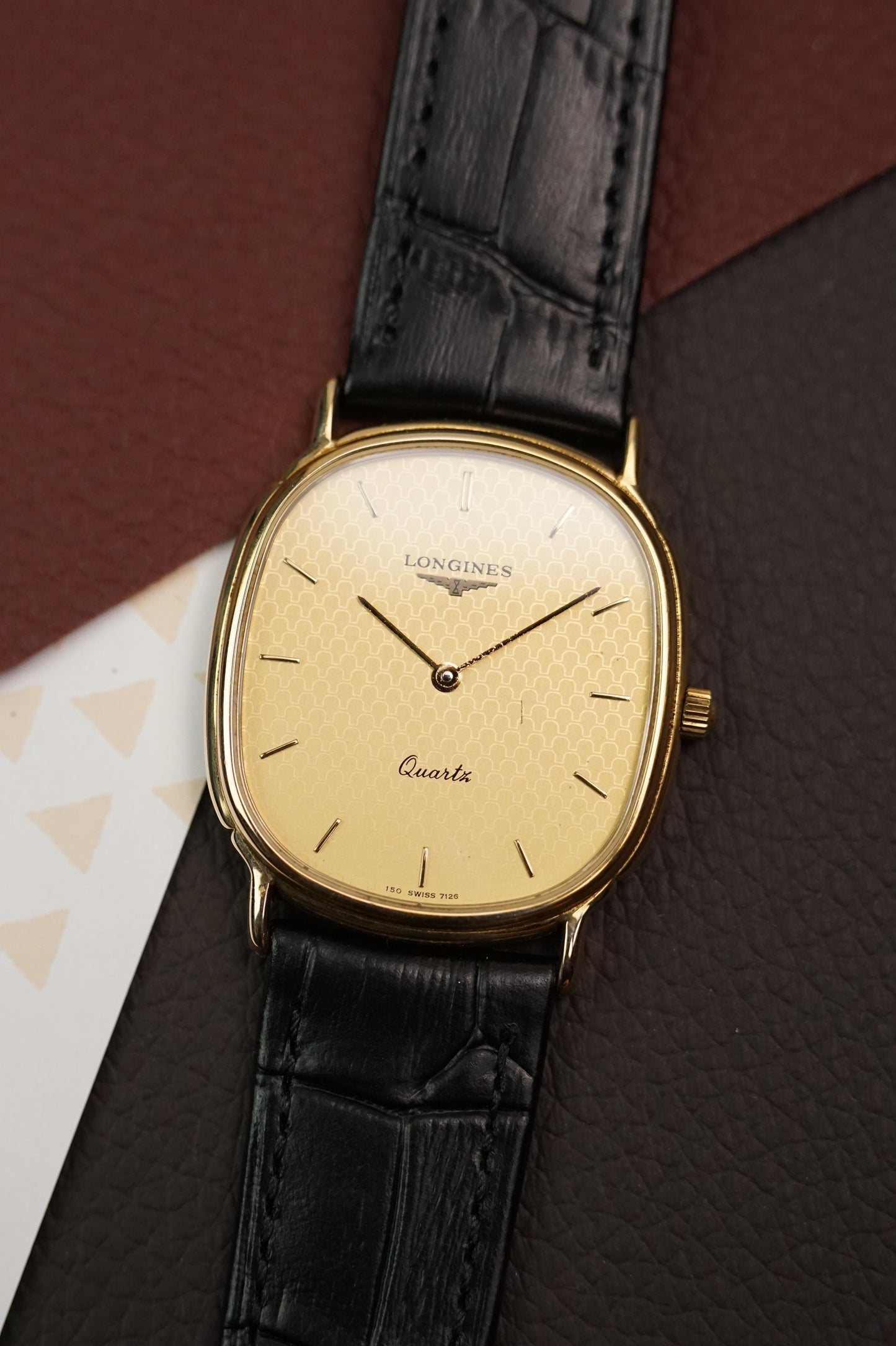 Longines Elipse Honeycomb dial Quartz Circa. 1980s