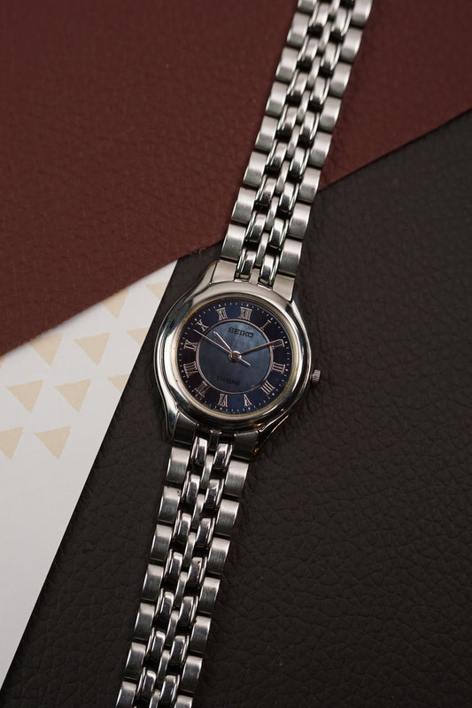 Seiko Exceline Blue Mother of Pearl Sector Dial
