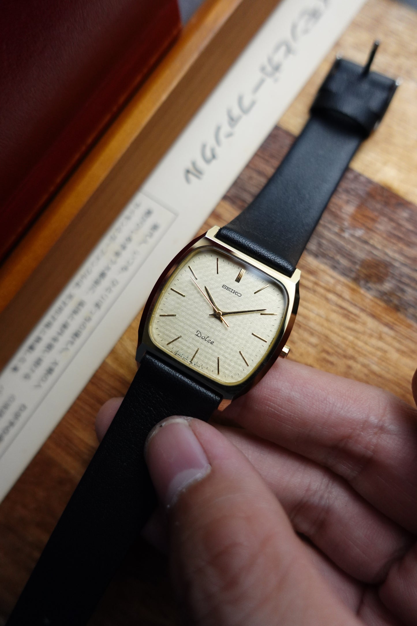 Seiko Dolce Cushion case with Tapestry Dial #240253