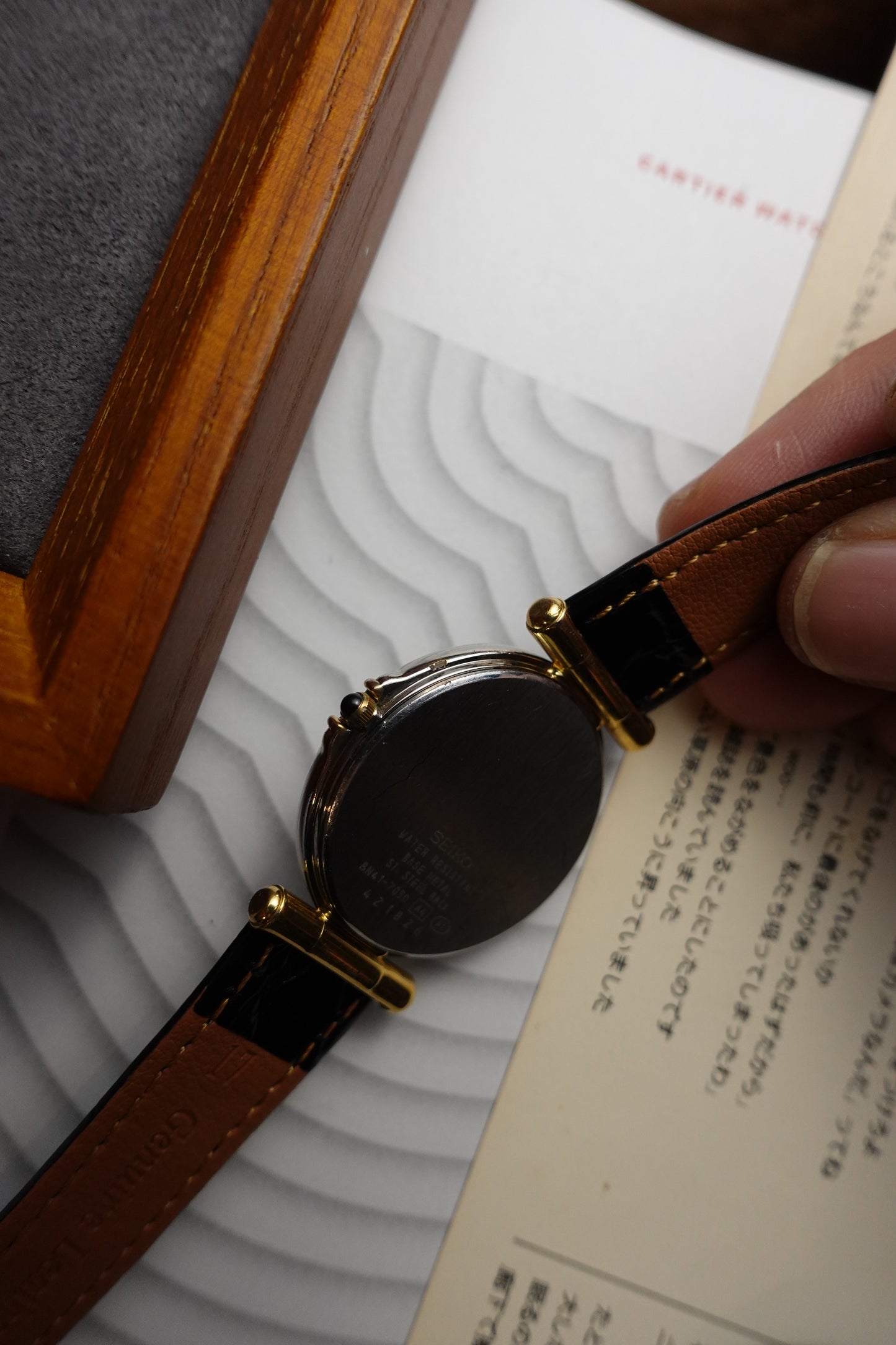Seiko Dolce Art-Deco dial T-lugs