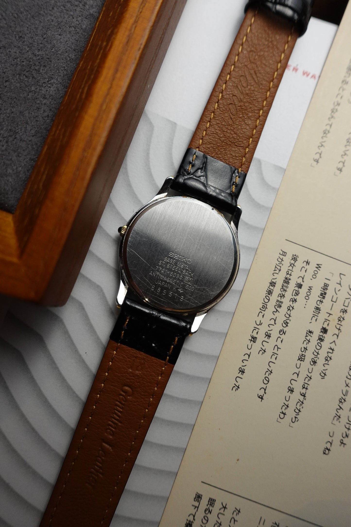 Seiko Dolce roman numeral 2 tone dial