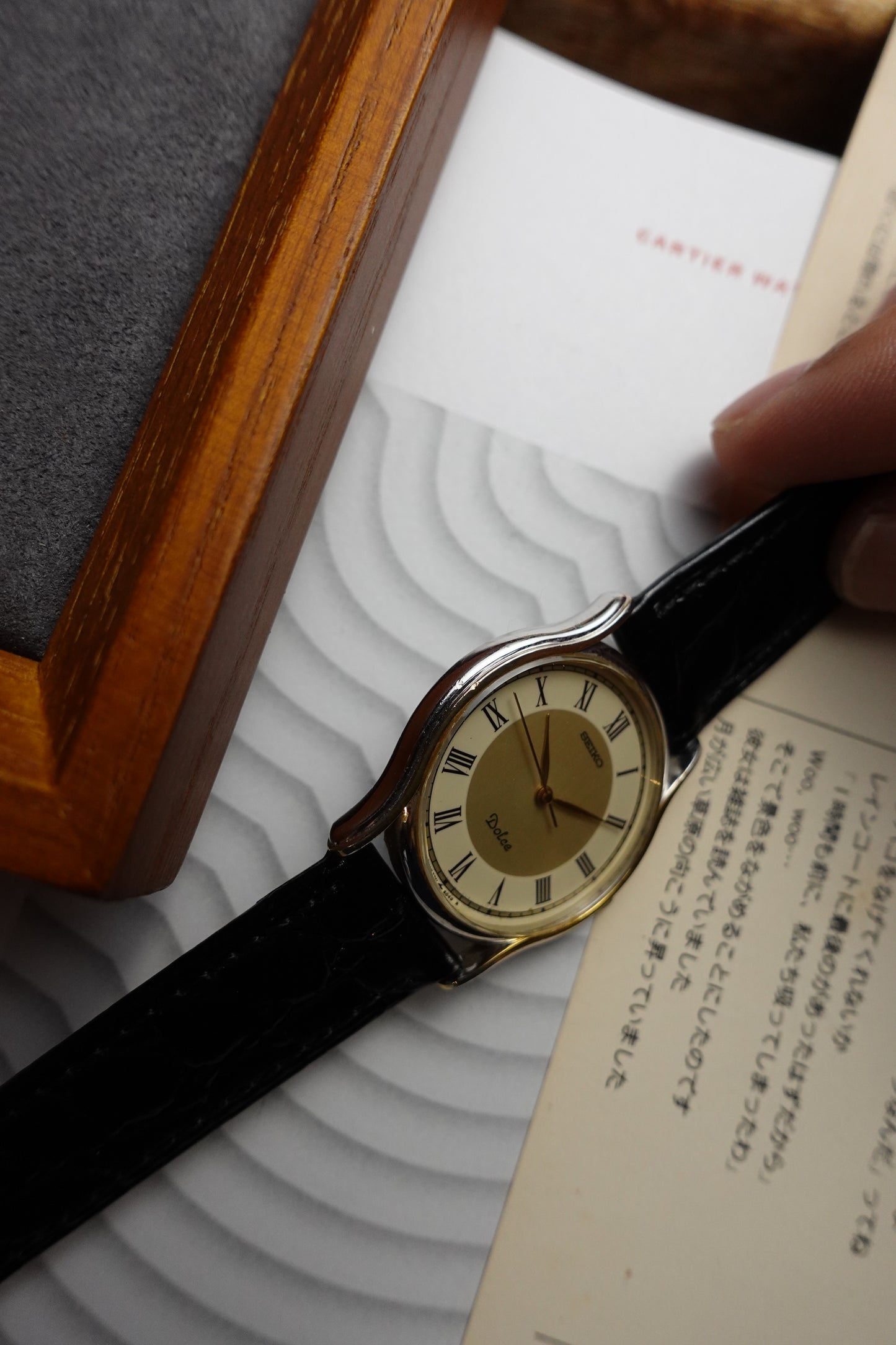 Seiko Dolce roman numeral 2 tone dial