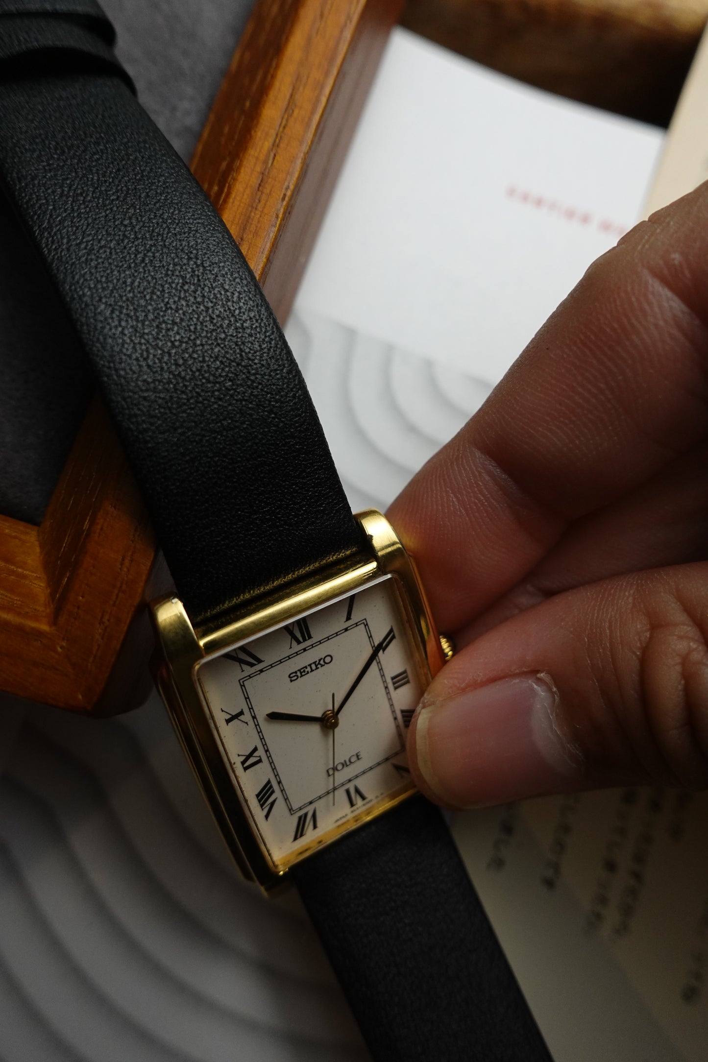 Seiko dolce roman numeral Tank