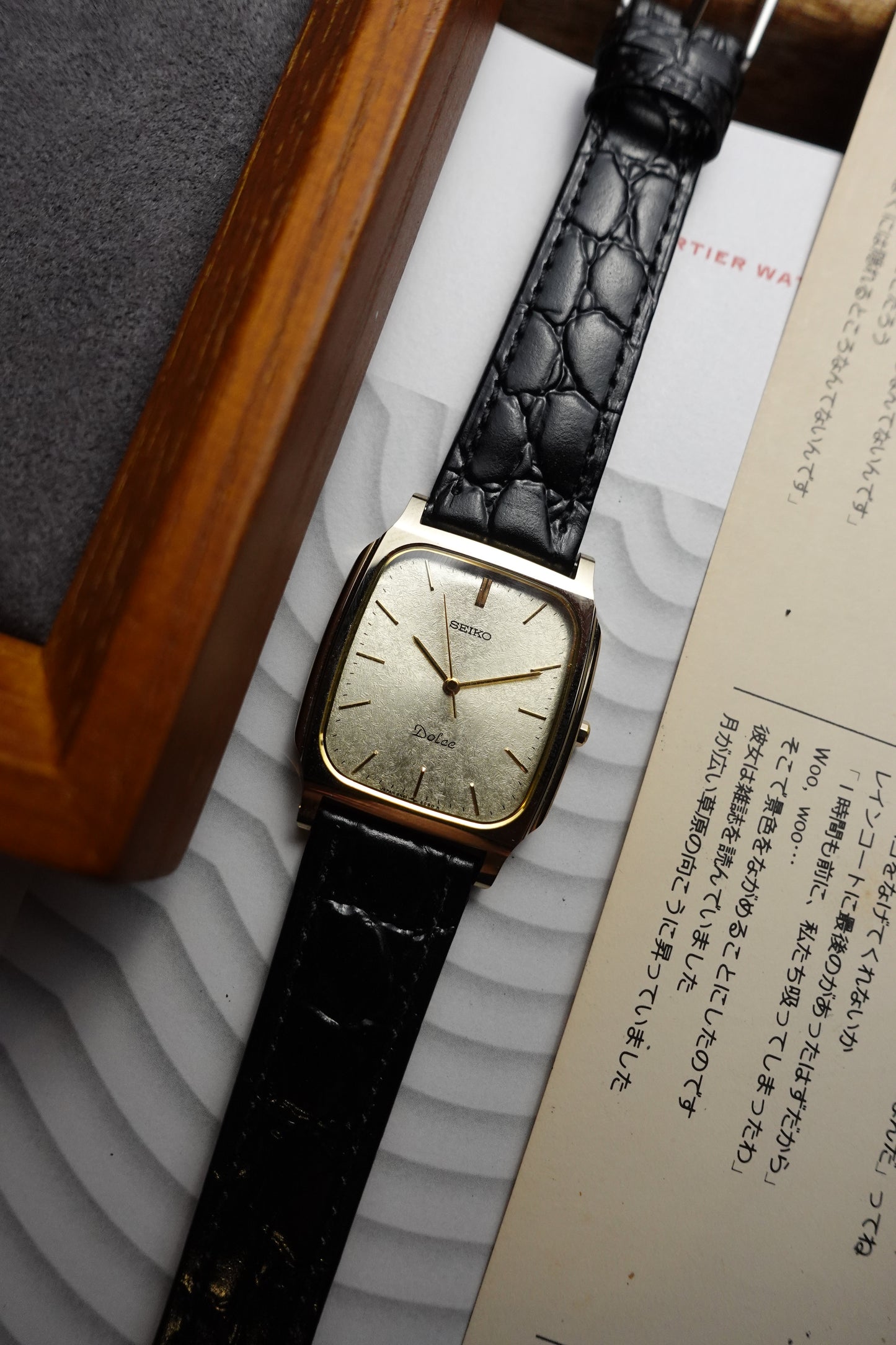 Seiko Dolce Tungsten Carbide scratch resistant case