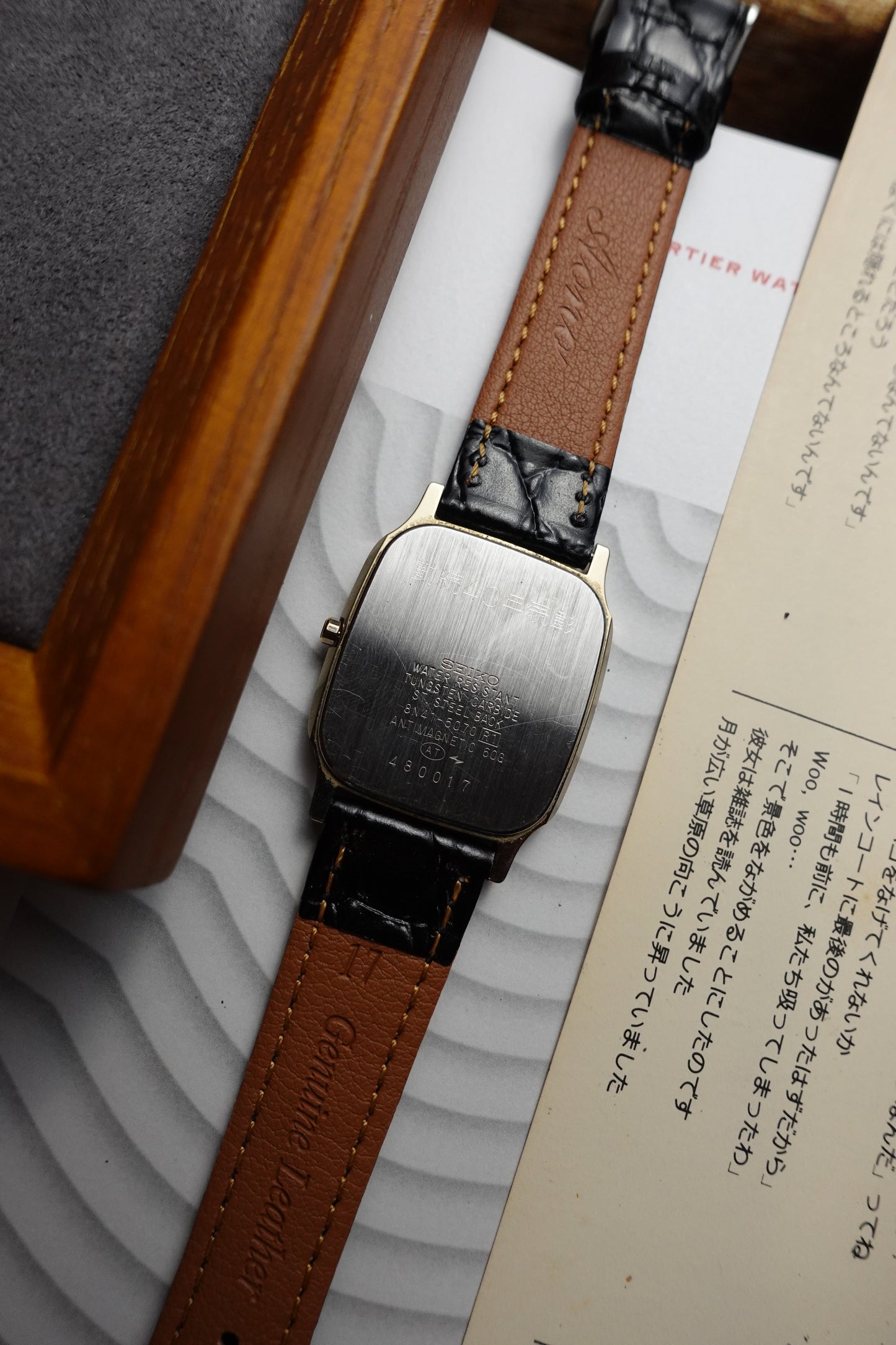 Seiko Dolce Tungsten Carbide scratch resistant case