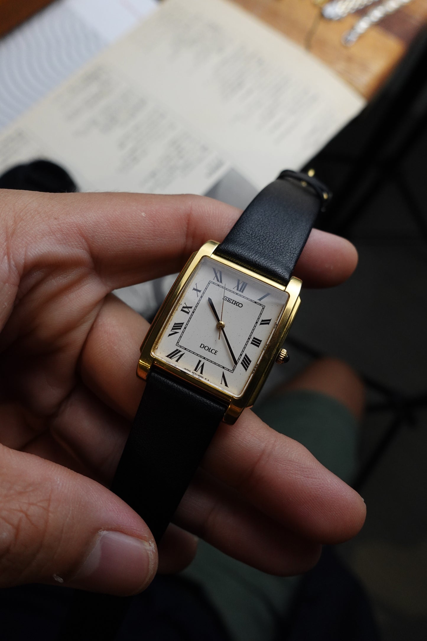 Seiko dolce roman numeral Tank