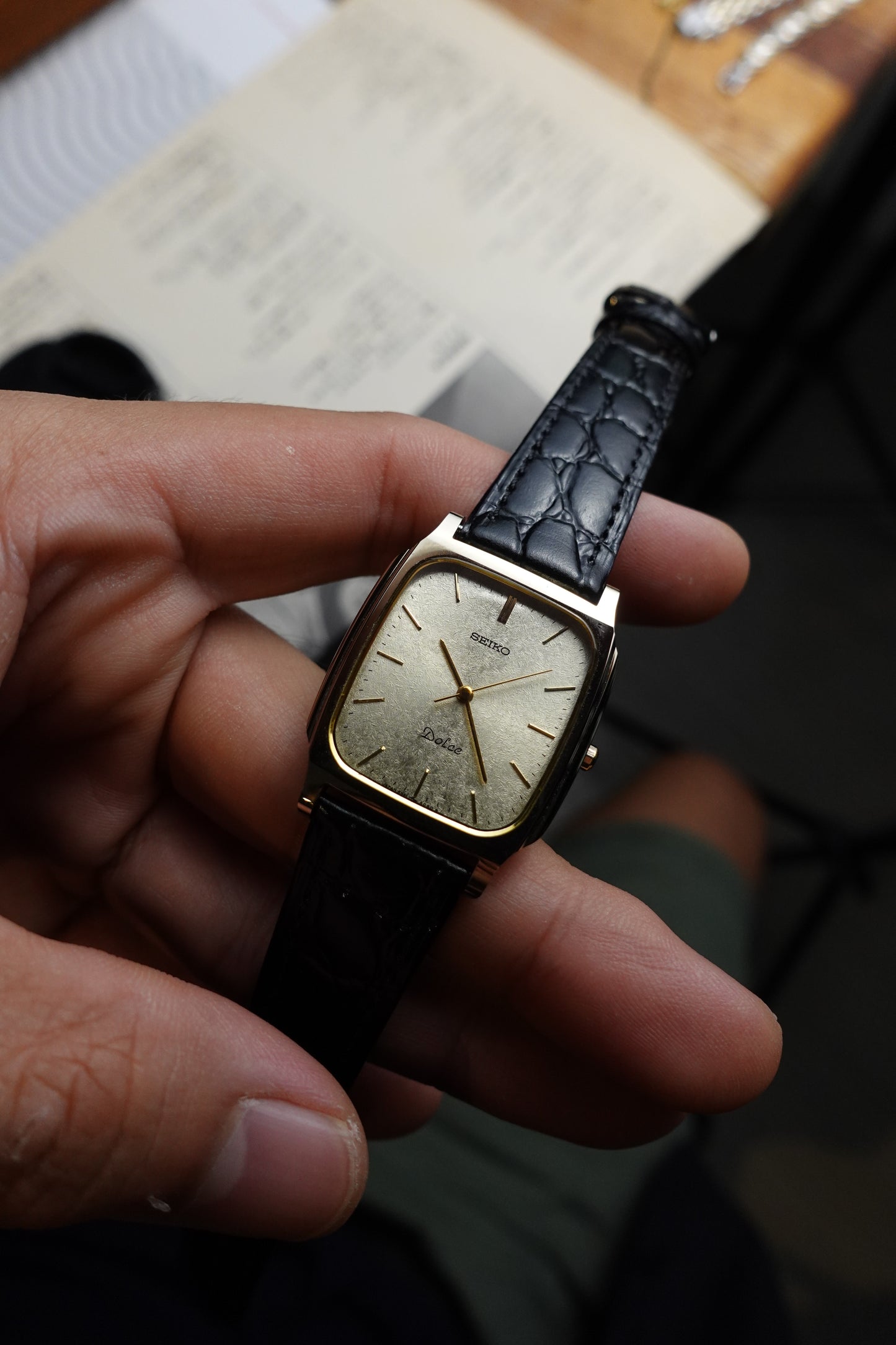 Seiko Dolce Tungsten Carbide scratch resistant case