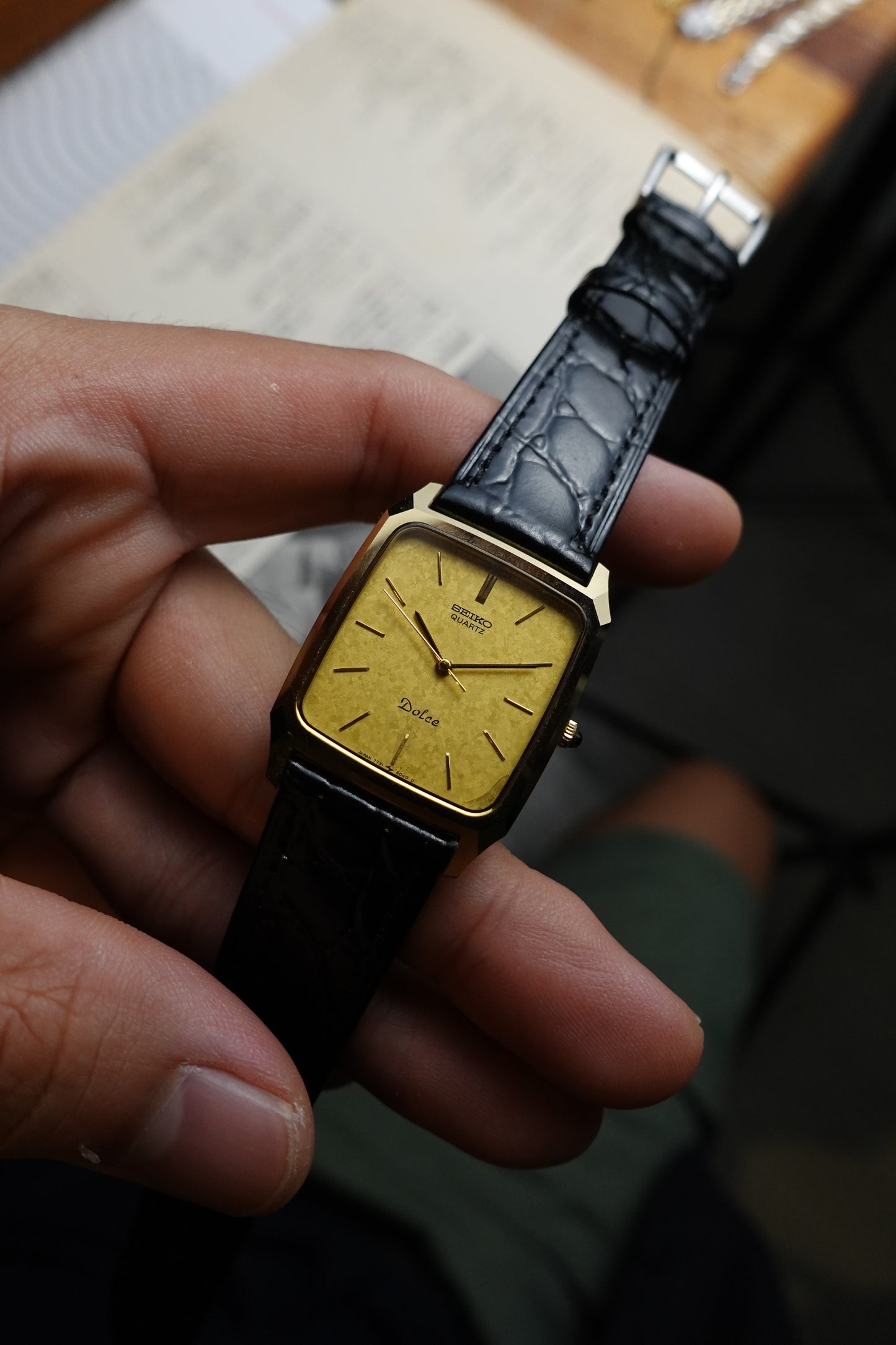 Seiko Dolce 'yellowflake' tank