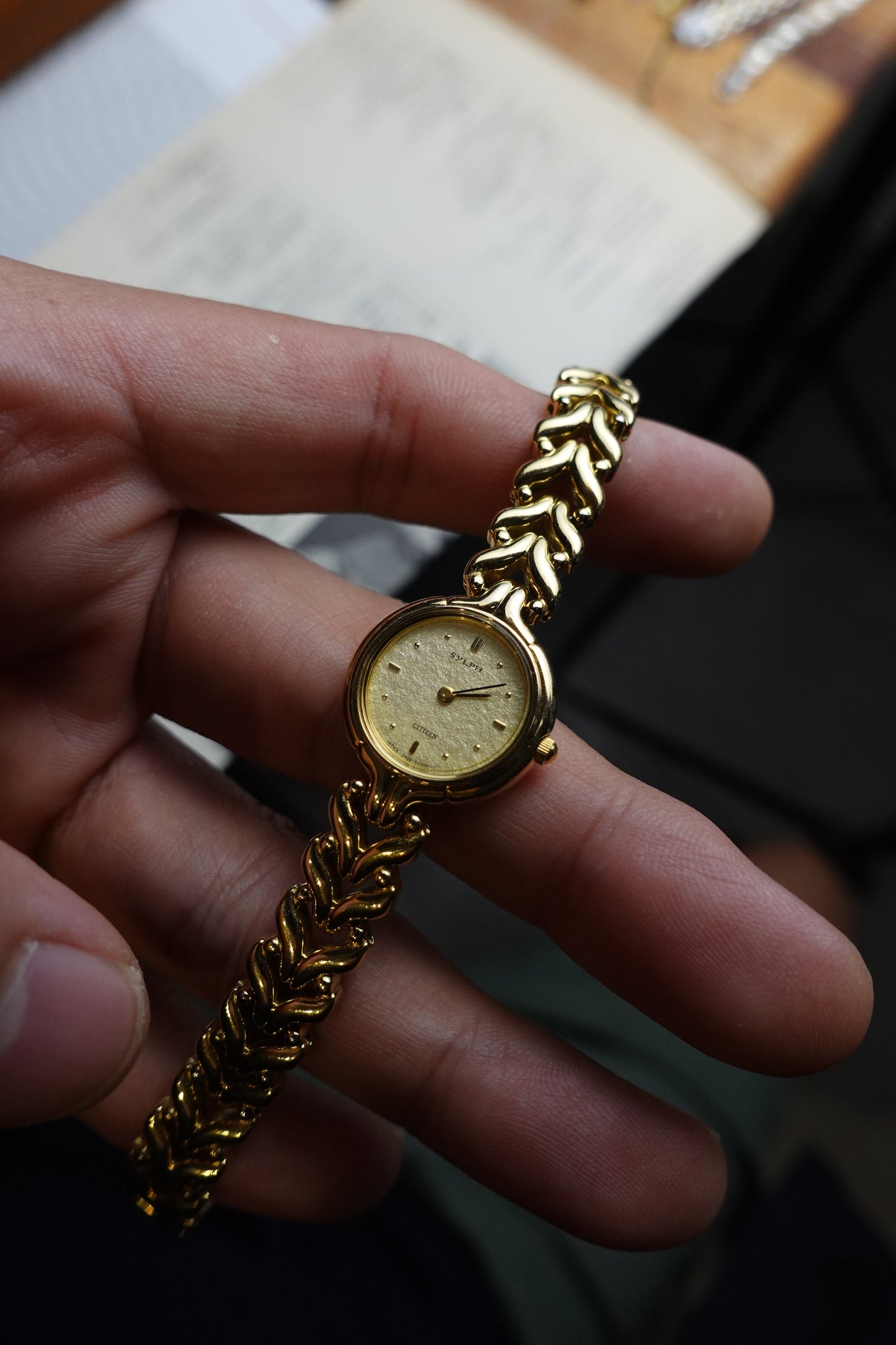 Citizen Sylph bracelet full gold plated #240281