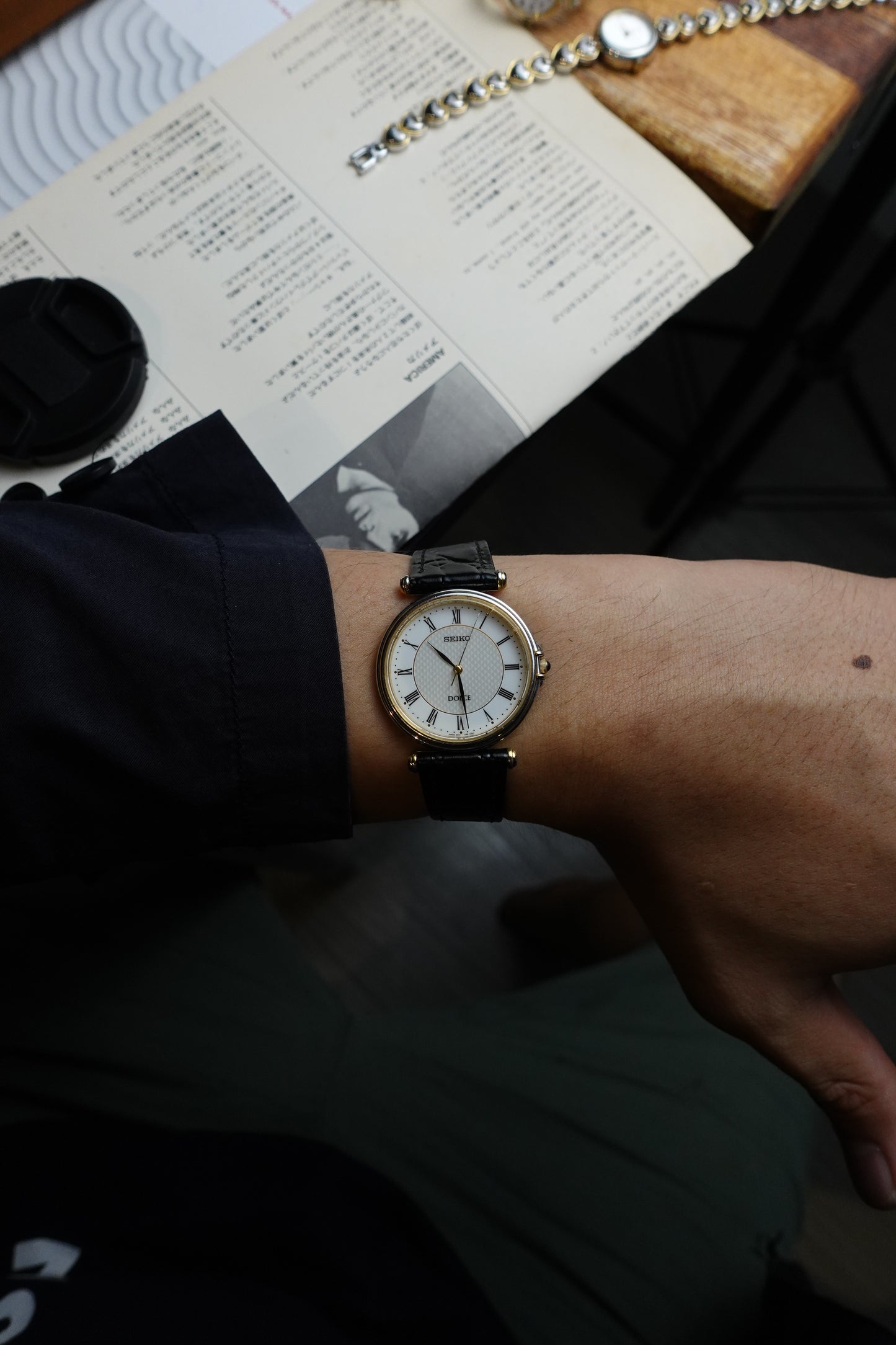 Seiko Dolce Art-Deco dial T-lugs